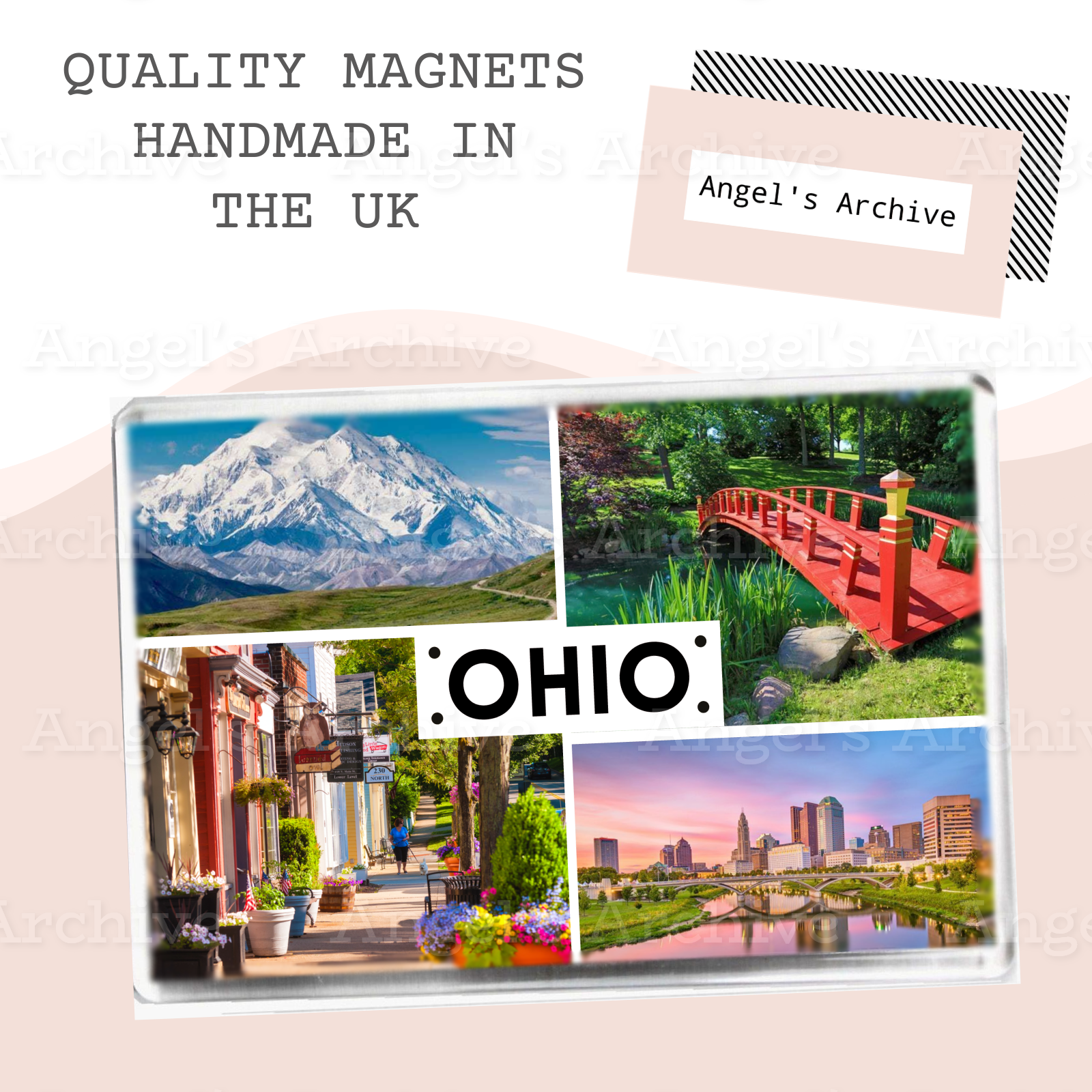 Ohio ✳ USA State ✳ Holiday Souvenir ✳ Fridge Magnet ✳ Gift