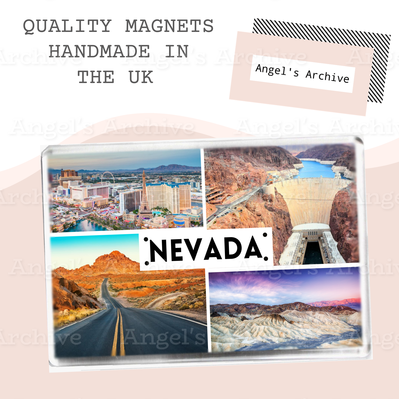 Nevada ✳ USA State ✳ Holiday Souvenir ✳ Fridge Magnet ✳ Gift