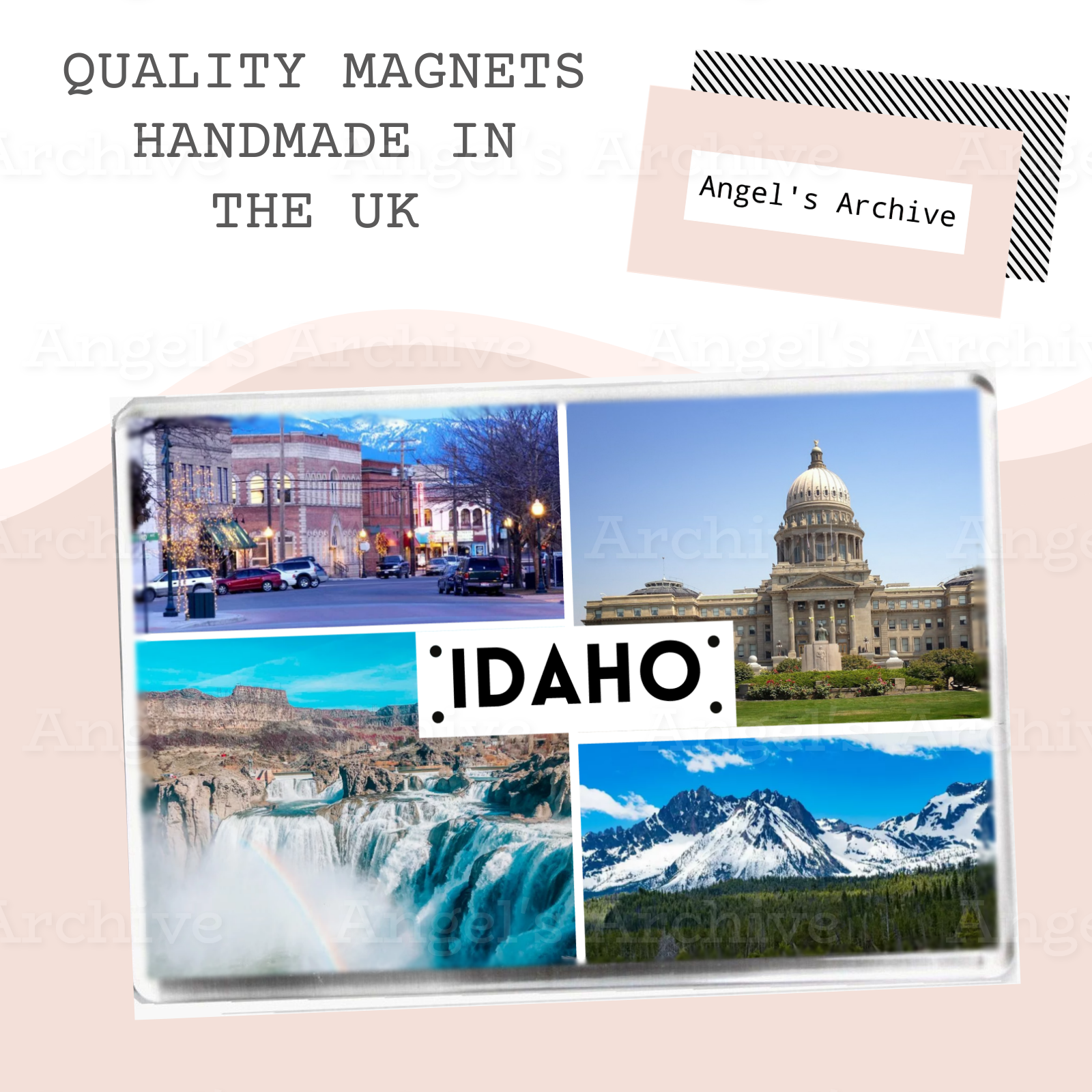 Idaho ✳ USA State ✳ Holiday Souvenir ✳ Fridge Magnet ✳ Gift