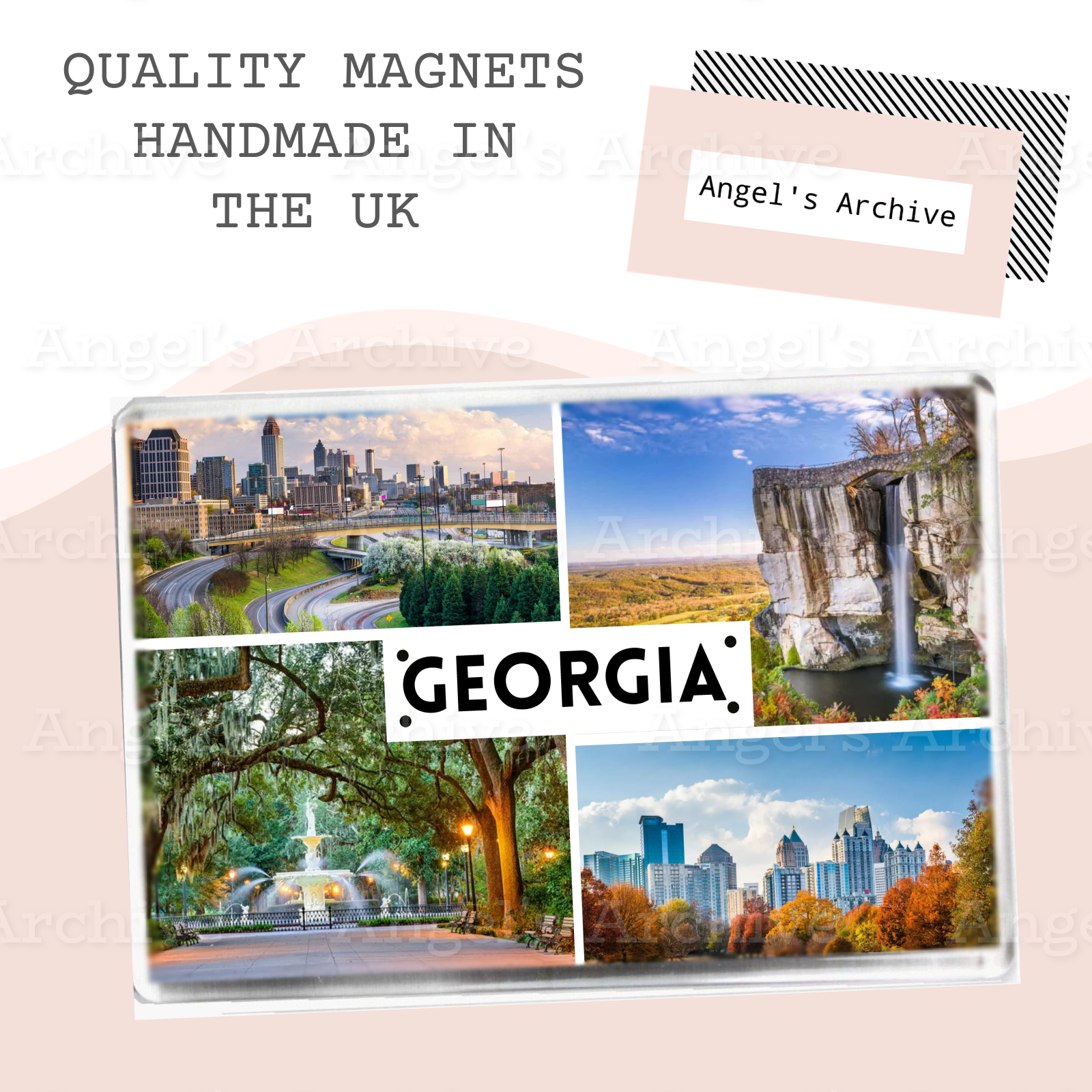 Georgia ✳ USA State ✳ Holiday Souvenir ✳ Fridge Magnet ✳ Gift