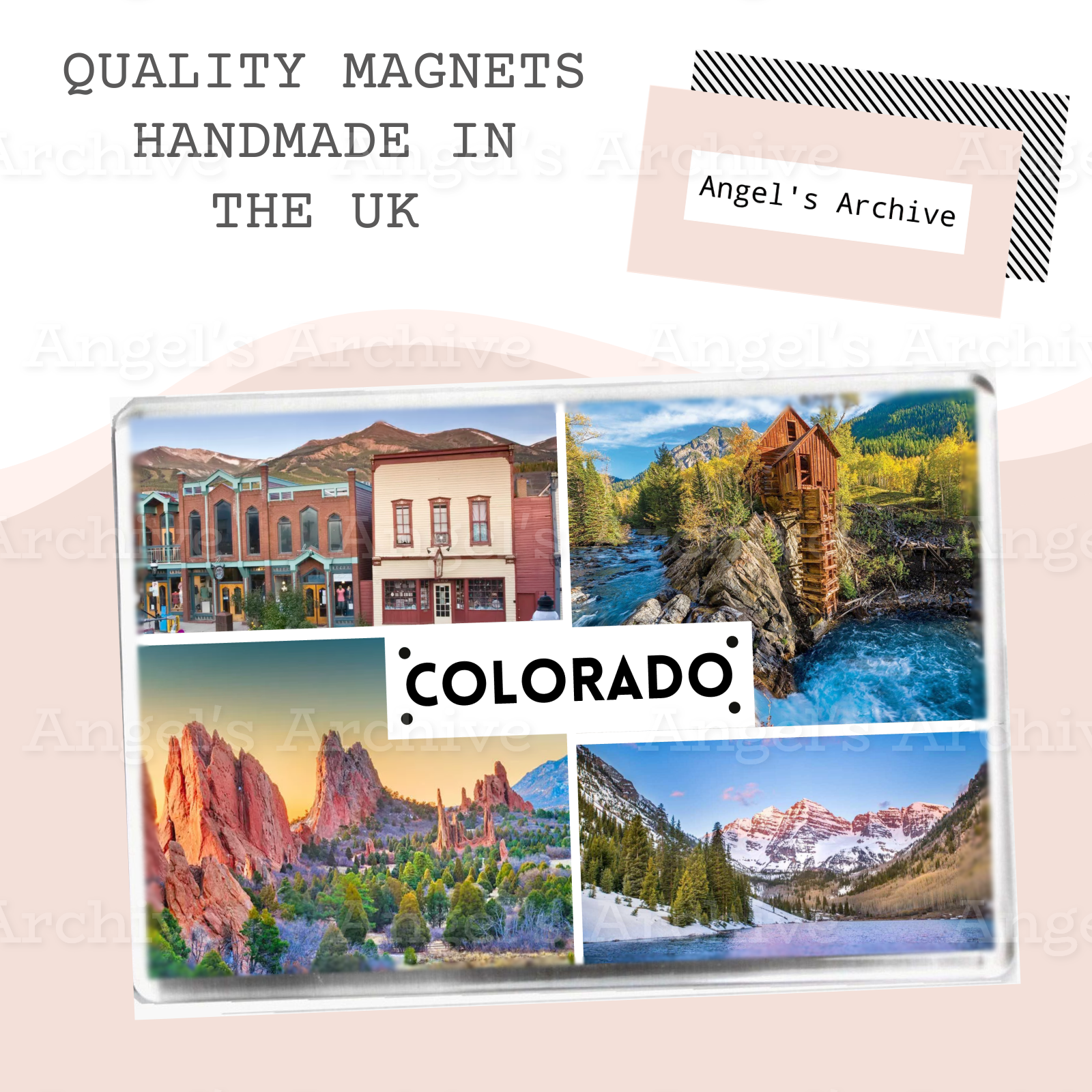 Colorado ✳ USA State ✳ Holiday Souvenir ✳ Fridge Magnet ✳ Gift