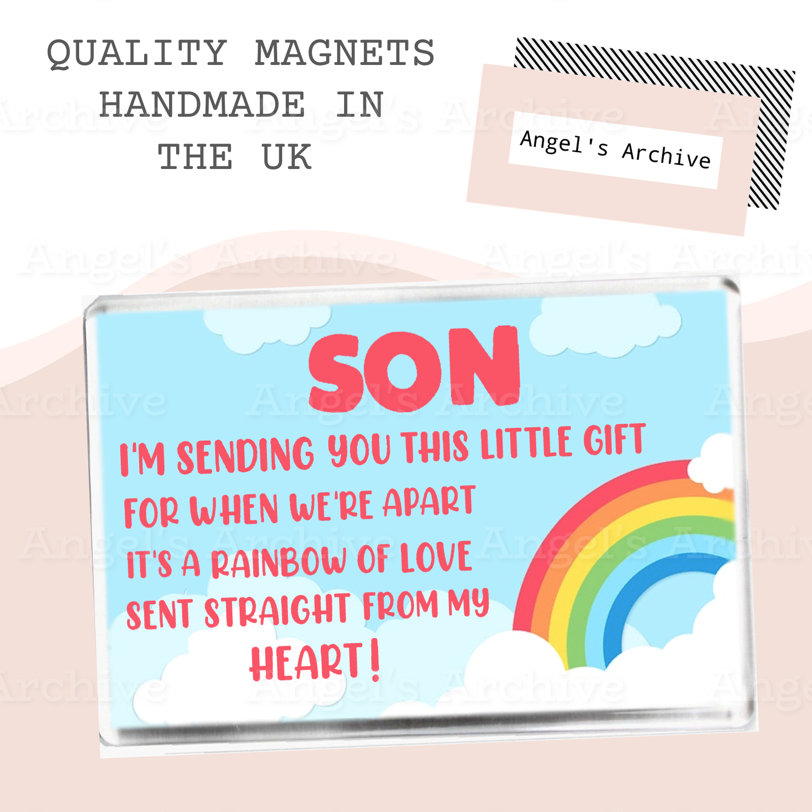 Son ✳ Thinking of You Rainbow ✳ Keepsake Poem ✳ Magnet ✳ Gift