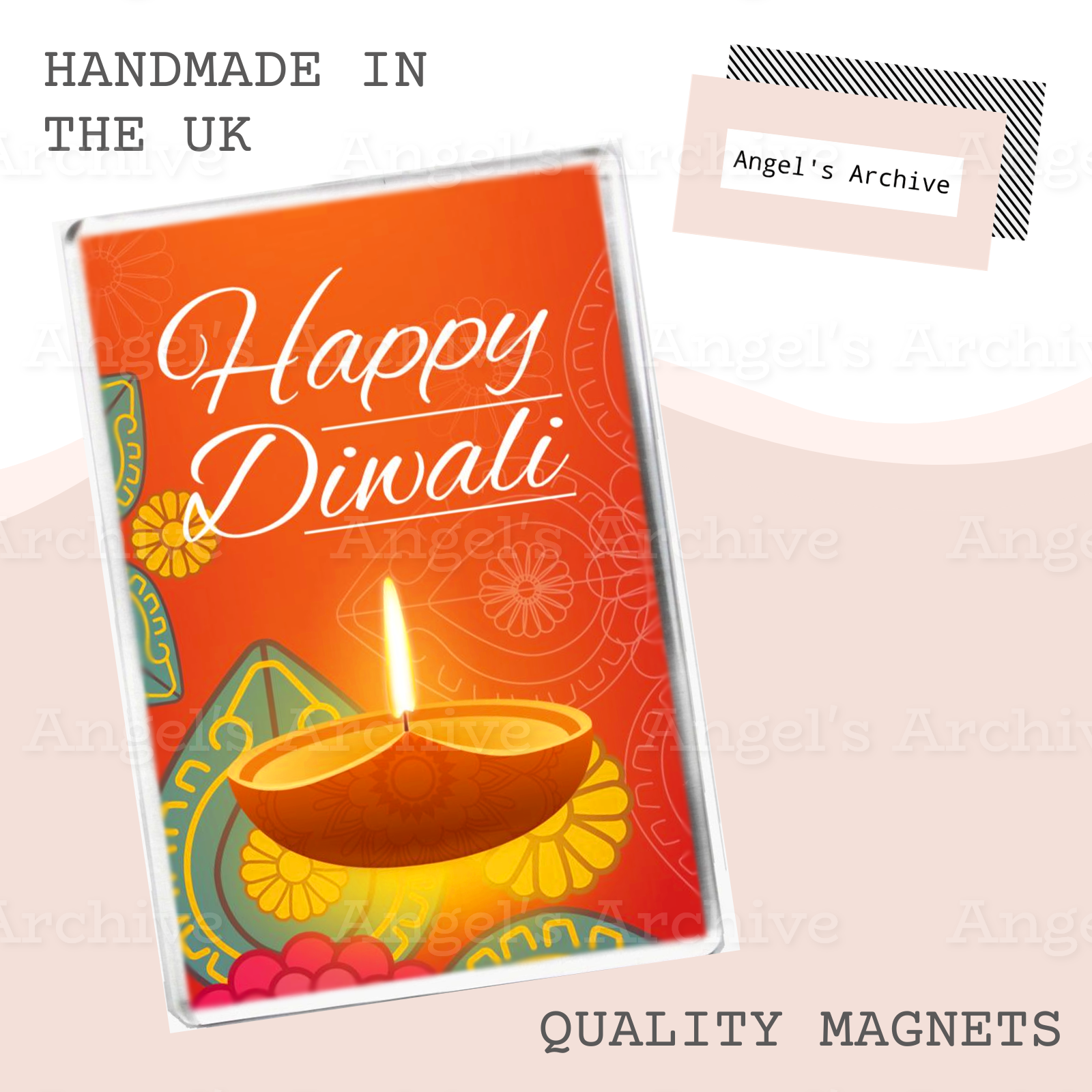 Happy Diwali ✳ Fridge Magnet ✳ Hindu/Sikh ✳ Festival of Lights ✳ Gift