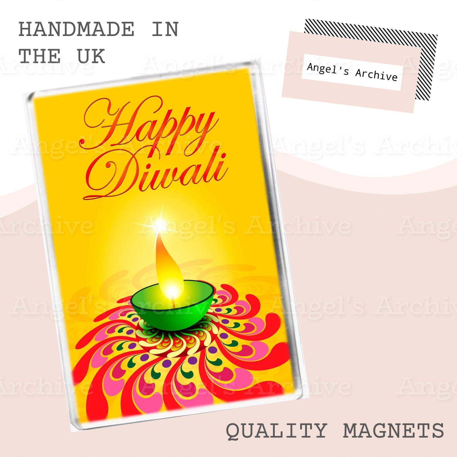 Happy Diwali ✳ Fridge Magnet ✳ Hindu/Sikh ✳ Festival of Lights ✳ Gift