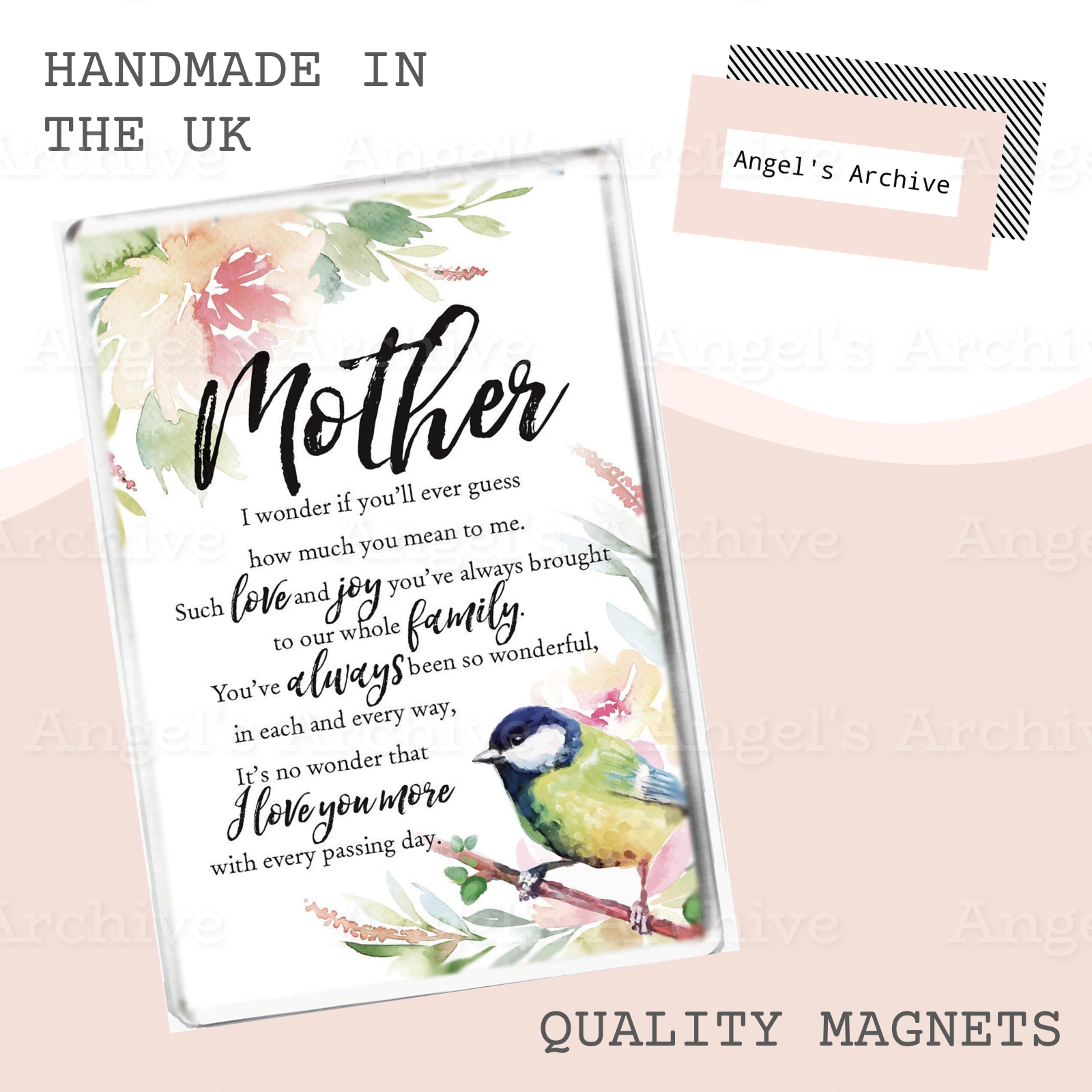 Mother Poem ✳ I Love You Verse ✳ Magnet ✳ Gift