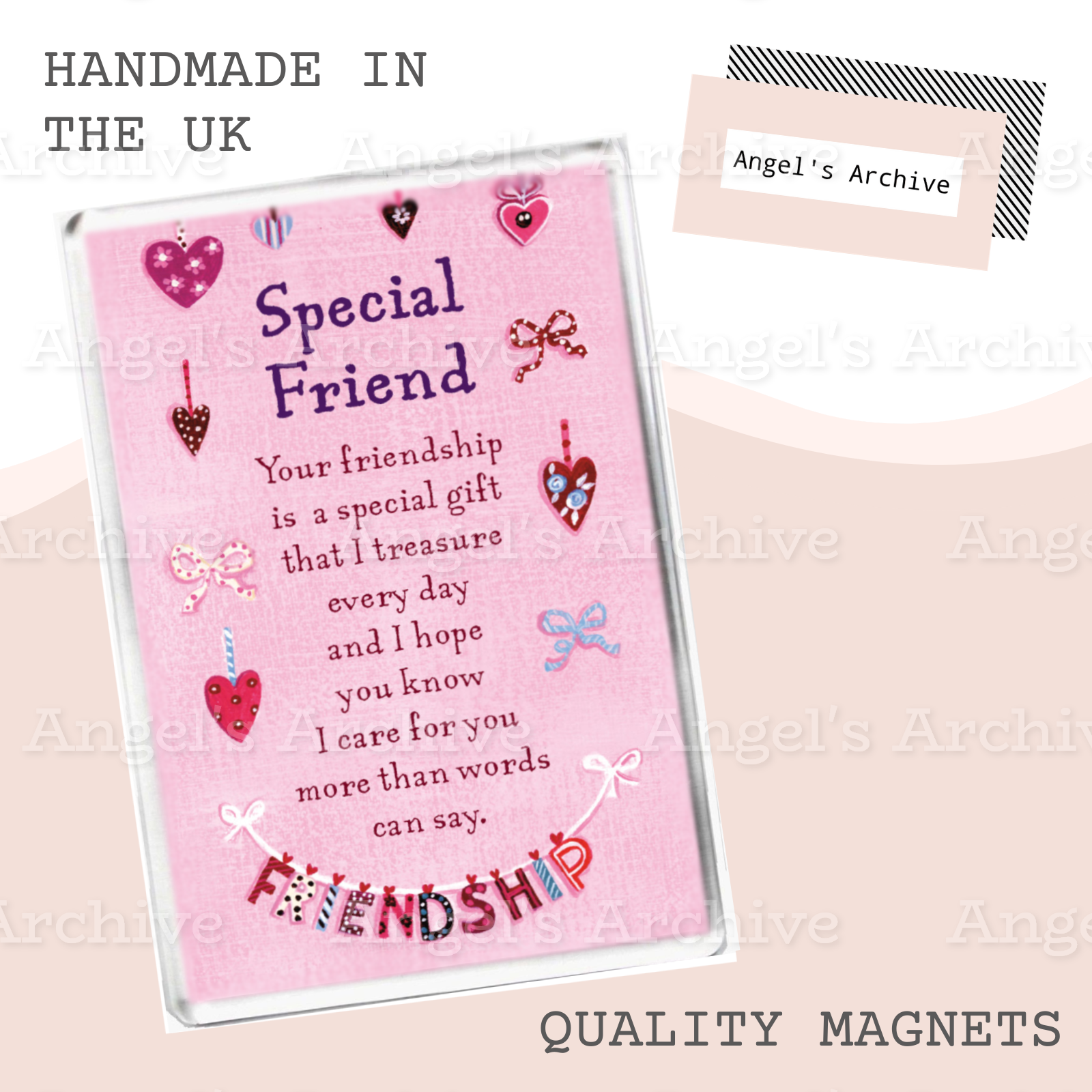 Special Friend ✳ Keepsake Poem ✳ Fridge Magnet ✳ Gift