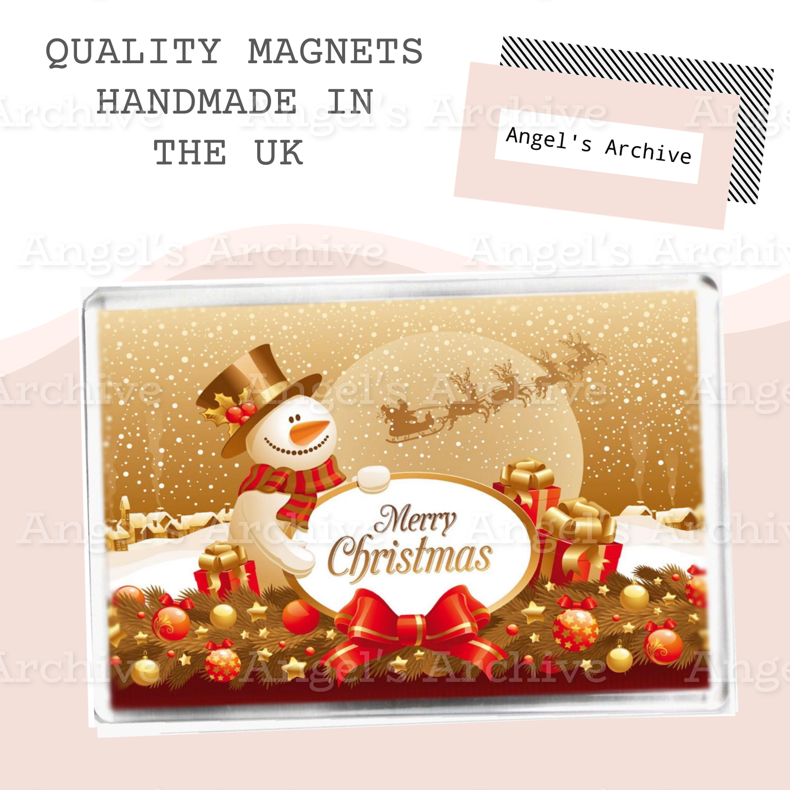Merry Christmas ✳ Magnet ✳ Cute Snowman ✳ Gift