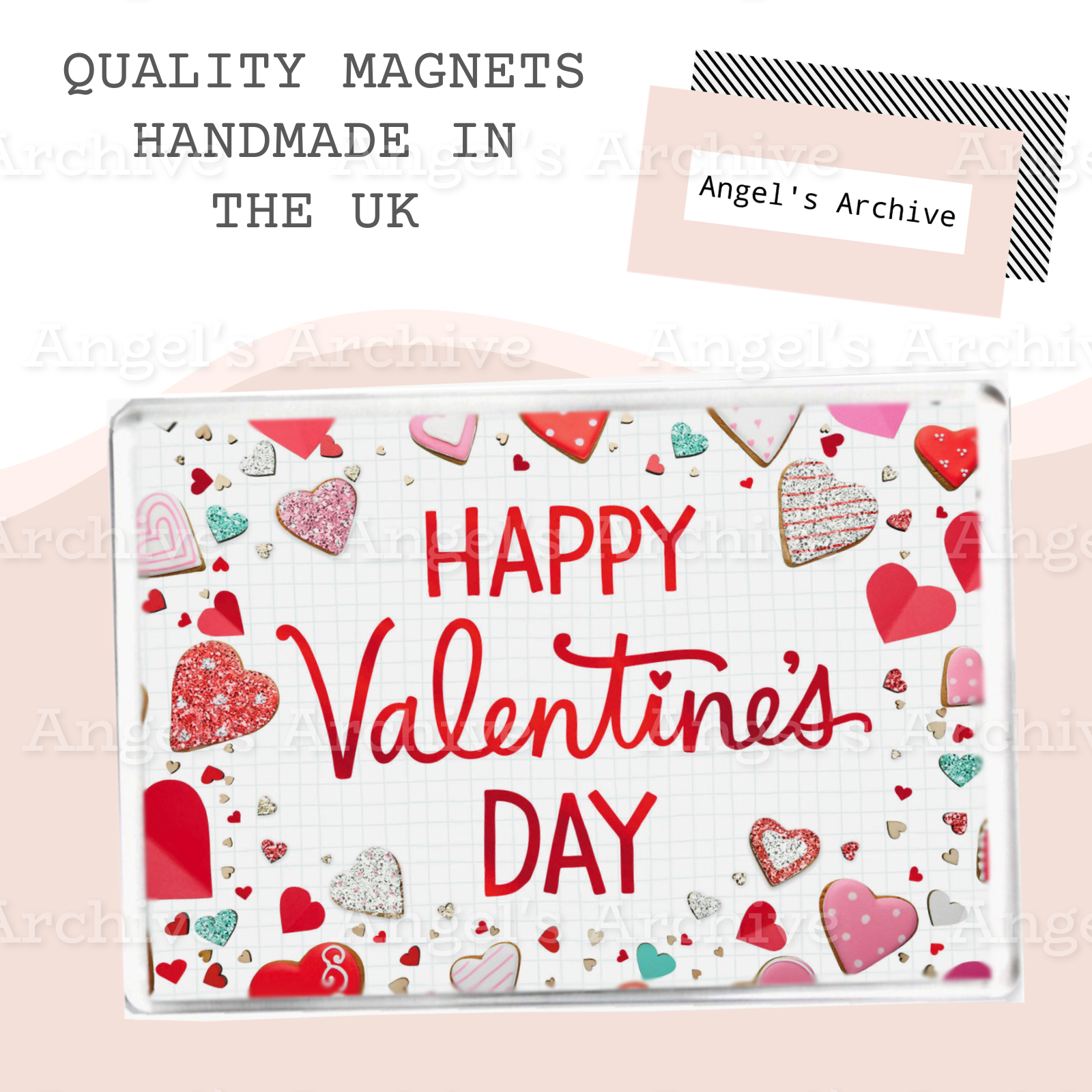 Happy Valentine's Day ✳ Heart Love Theme ✳ Magnet ✳ Gift