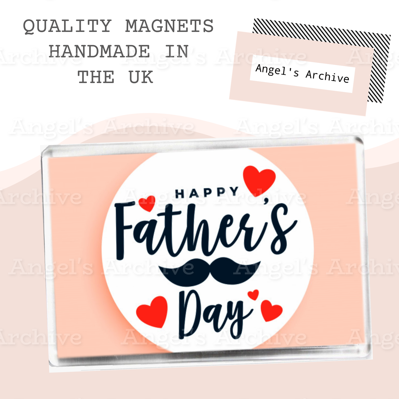 Happy Fathers Day ✳ Fridge Magnet ✳ Cute Gift