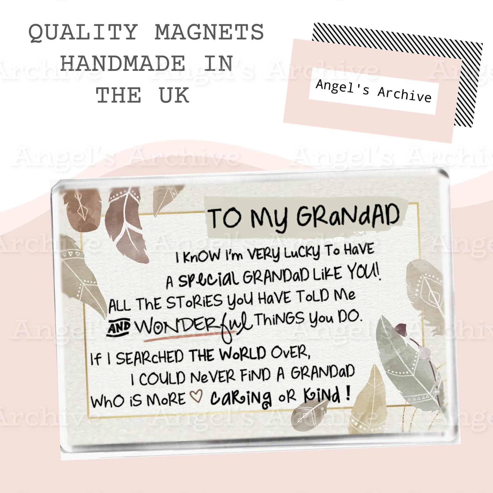 Special Grandad ✳ Keepsake Poem ✳ Magnet ✳ Gift
