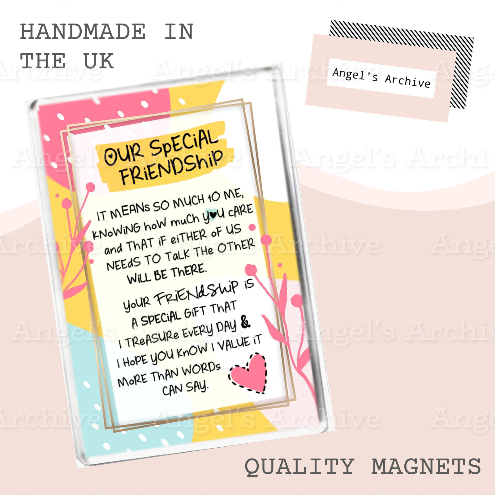 Special Friendship ✳ Keepsake Poem ✳ Magnet ✳ Gift
