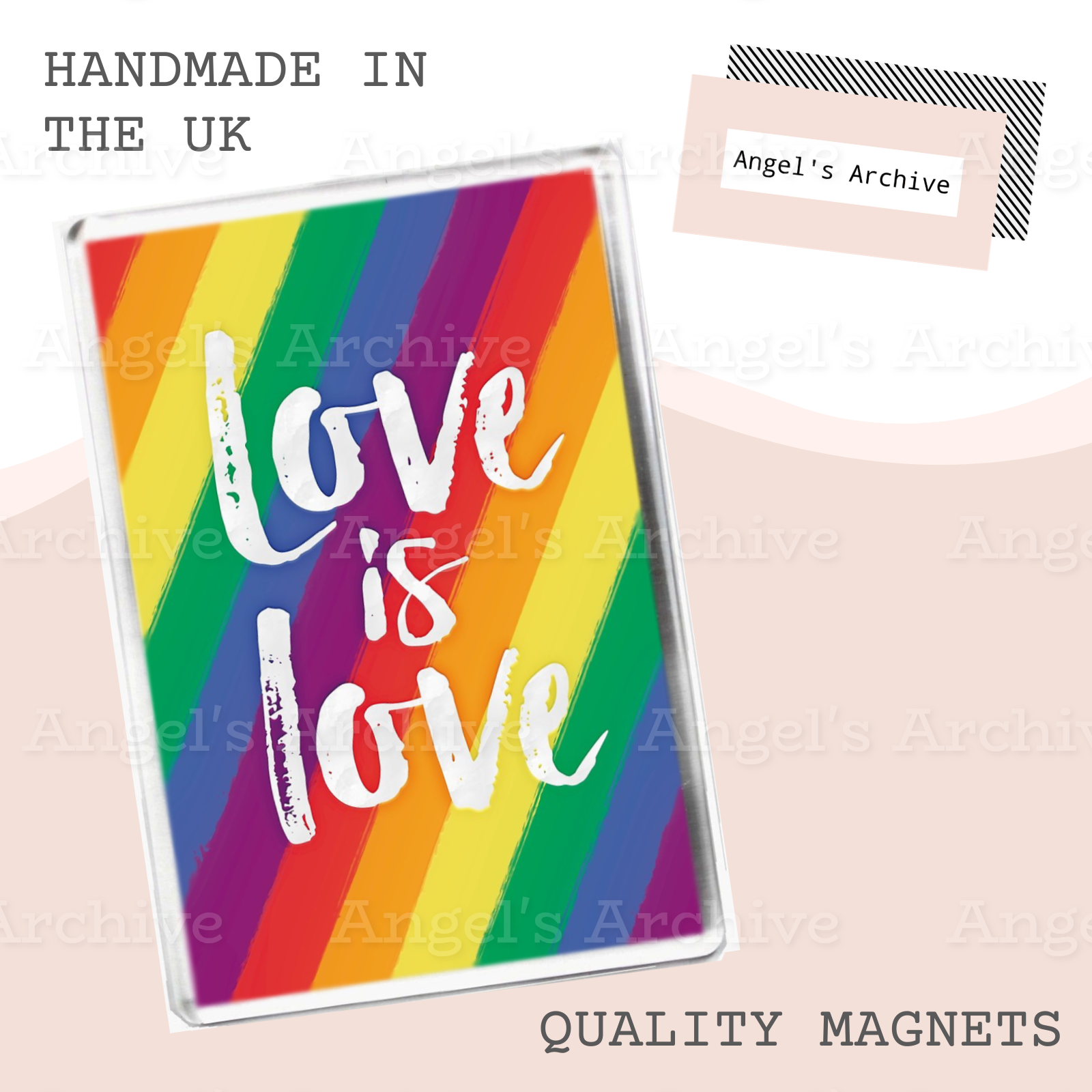 Pride ✳ Love is Love ✳ LGBT Rainbow ✳ Magnet ✳ Gift