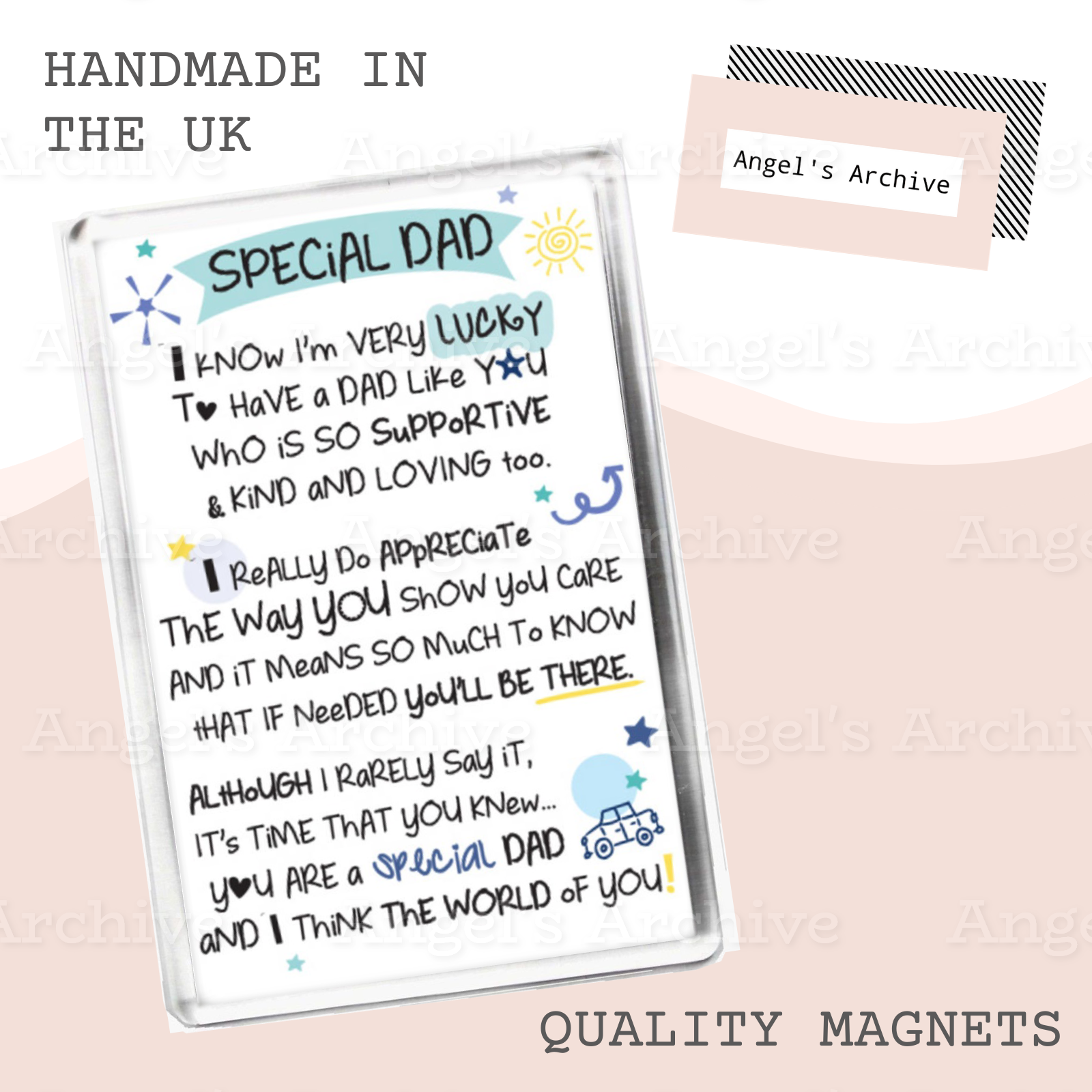 Special Dad ✳ Keepsake Poem ✳ Magnet ✳ Gift