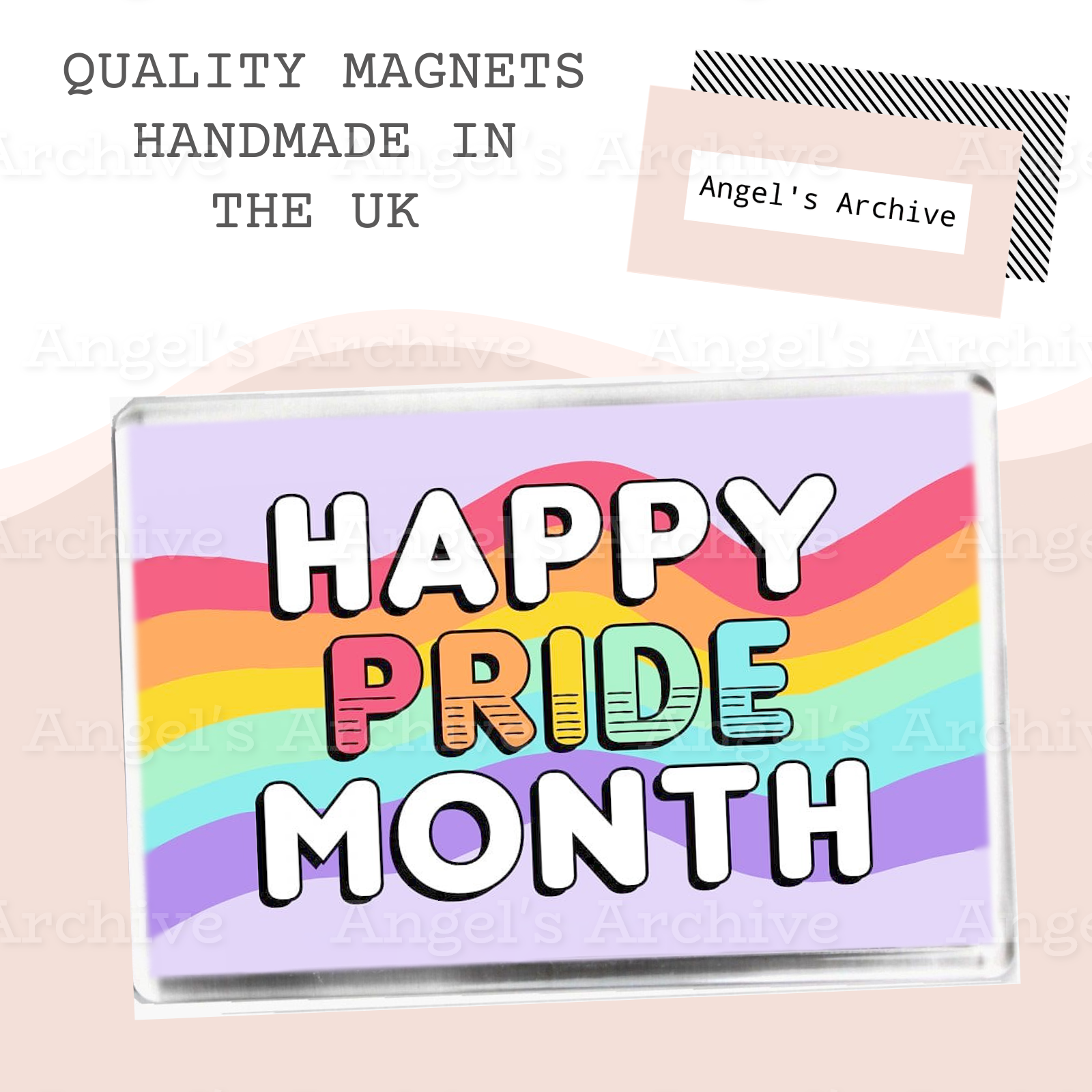 Happy Pride Month ✳ LGBT Rainbow June ✳ Magnet ✳ GIft