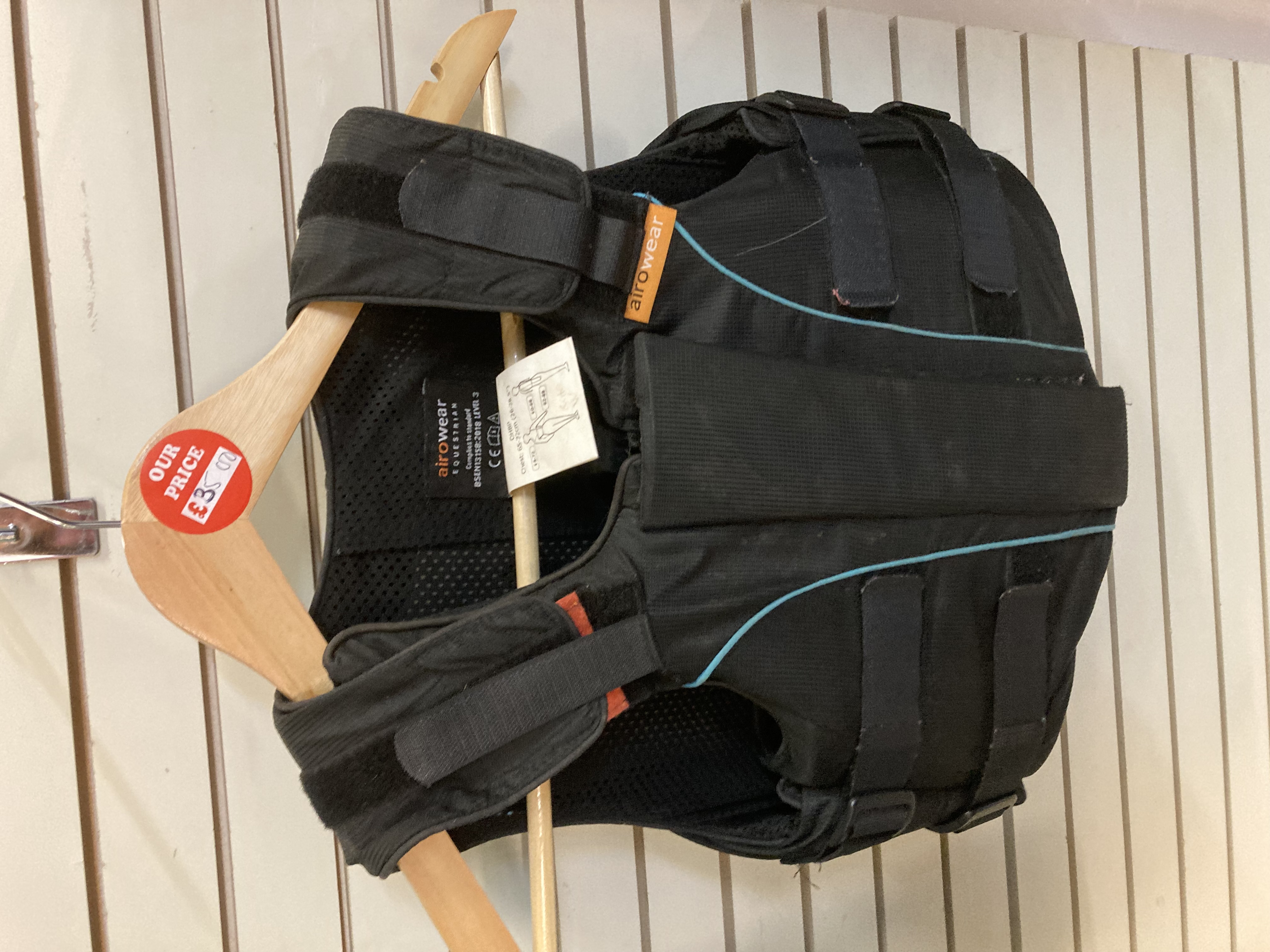 Airowear Body Protector - Junior Flexion Y4 short Black 2018. Vgc