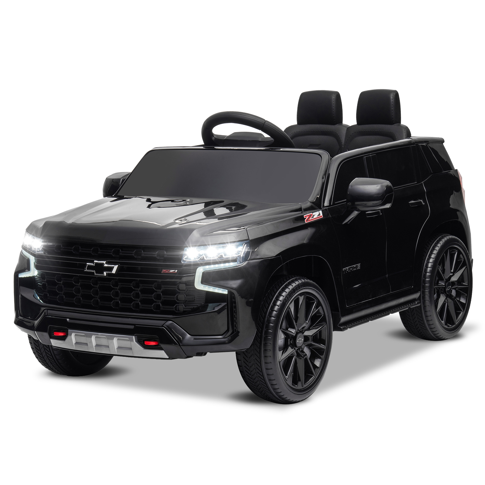 LEADZM Dual Drive 12.00V 7A.h with 2.4G Remote Control HL588 Chevrolet Tahoe SUV Black