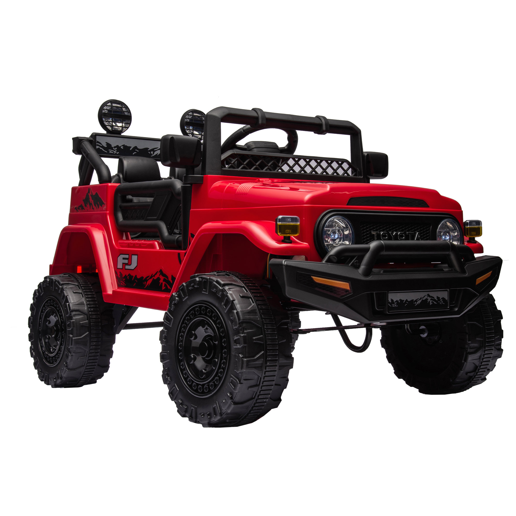 Licensed TOYOTA FJ Cruiser,12V Kids ride on car 2.4G W/Parents Remote Control,electric car for kids,