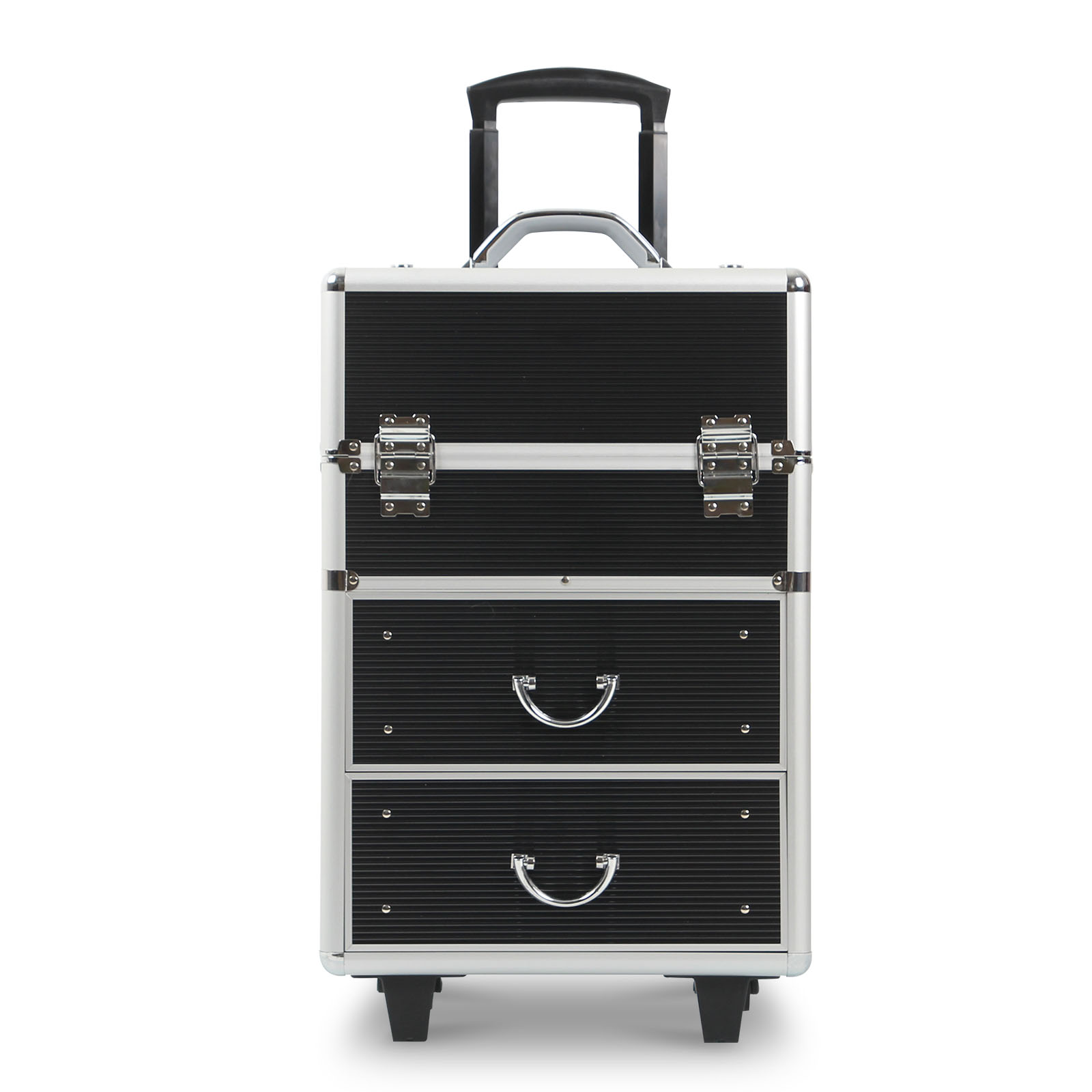 Rolling Makeup Case with Drawers, Makeup Trolley Case With Wheels Makeup Travel Case Organizer