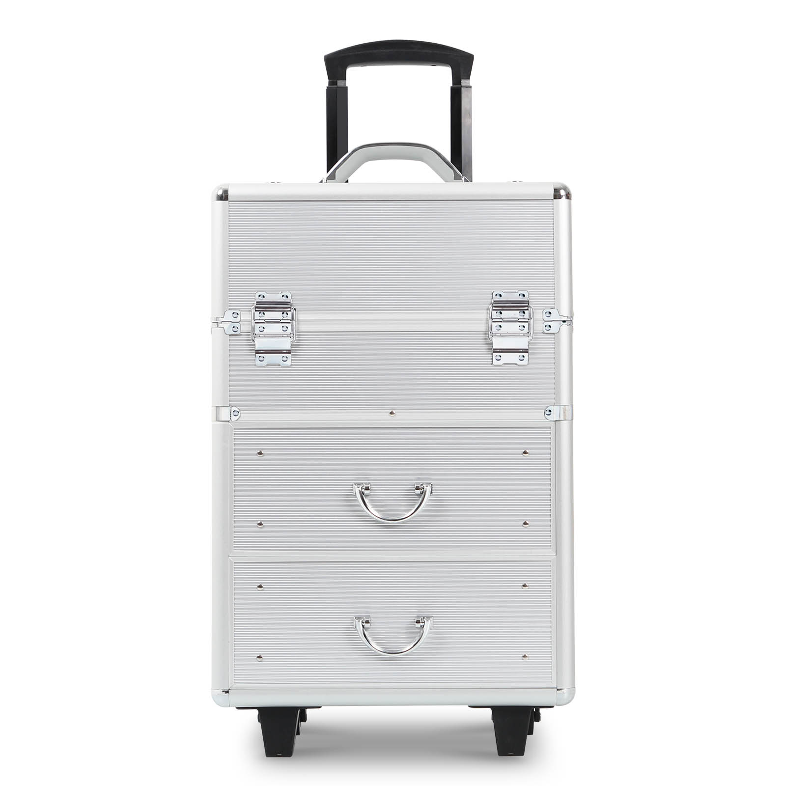Rolling Makeup Case with Drawers, Makeup Trolley Case With Wheels Makeup Travel Case Organizer