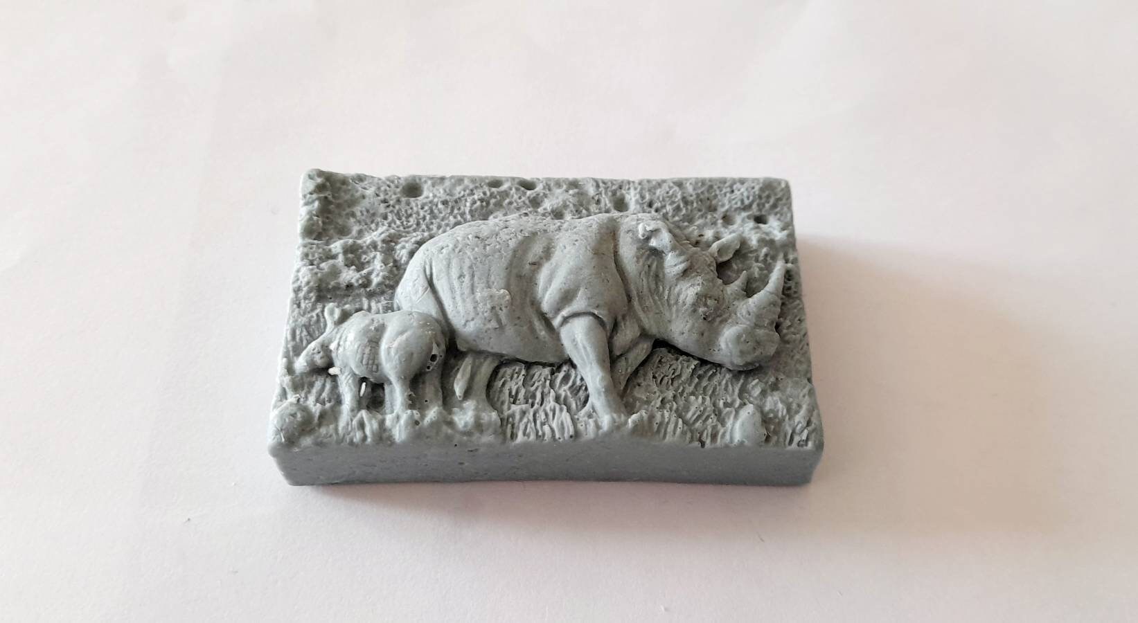 Freesia Rhino Soap vegan - Shea Butter Oatmeal soap, Carol's Candles and gifts