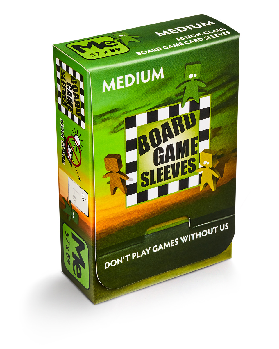Board Game Sleeves: Medium – Non Glare (50 sleeves) 57x89mm