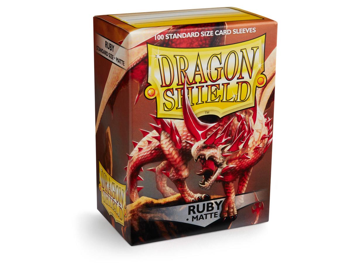 Dragon Shield: Matte – Ruby (100) sleeves 63x88mm