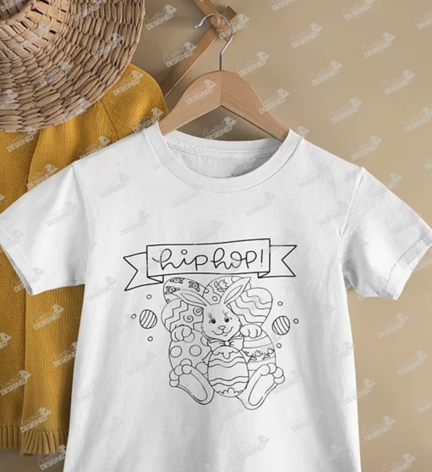 Easter Coloring Tee For Boys (Includes markers)