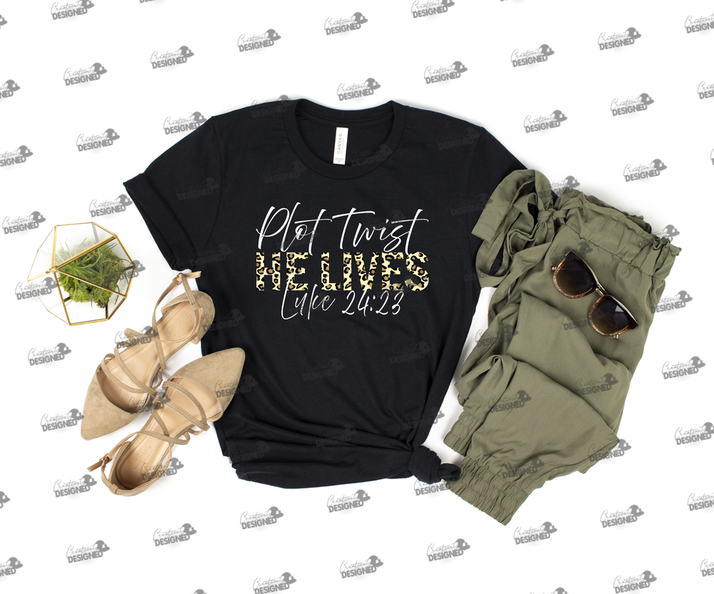Plot Twist He Lives (Leopard) Tee