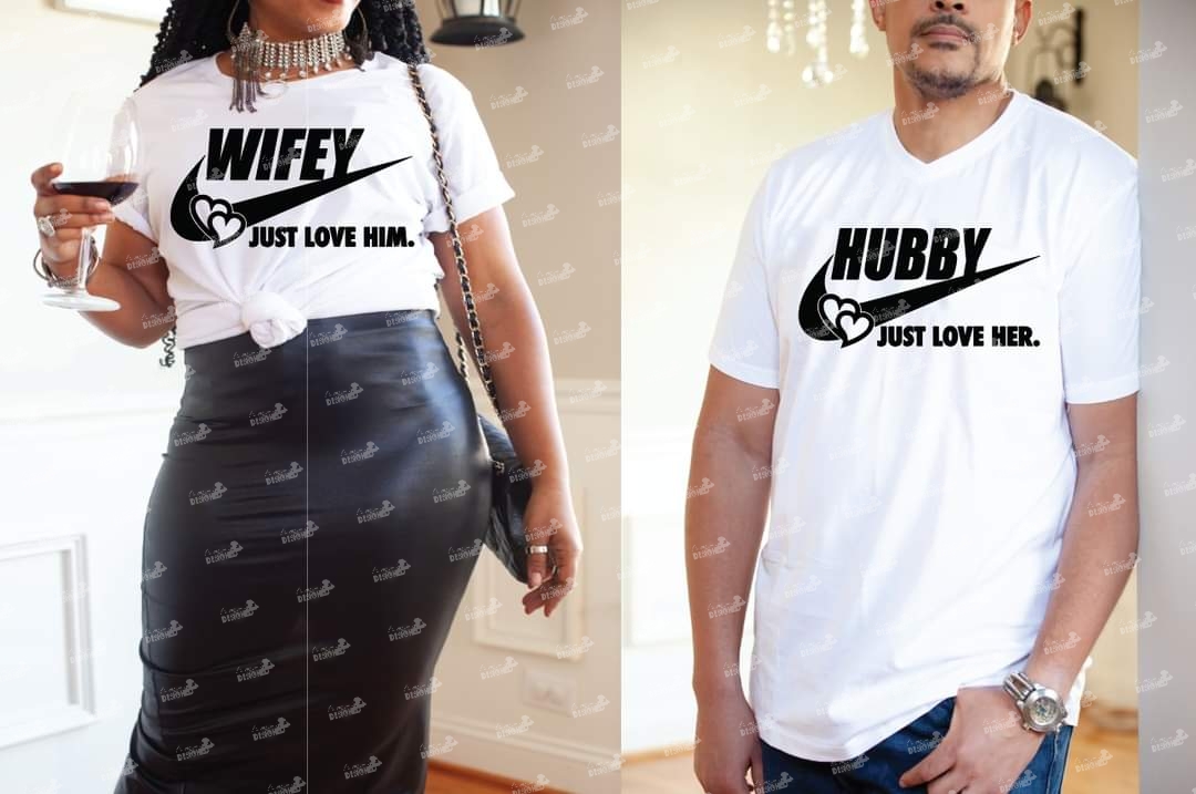 Couples Just Love Him/Her shirt set (black design)