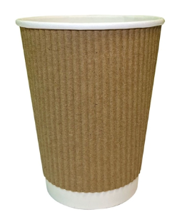 8oz Kraft Ripple Cups (Pack size 500) 8oz Kraft Ripple Cups (Pack size 500)