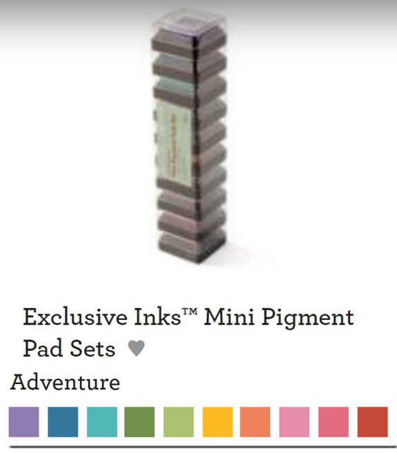 CTMH Mini Pigment Pads Set : Adventure