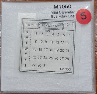 Mini Calendar Everyday Life