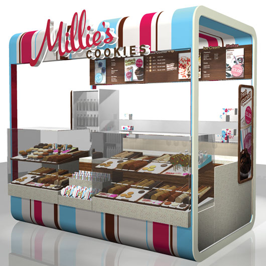 Cake Kiosk Commercial Interior Design