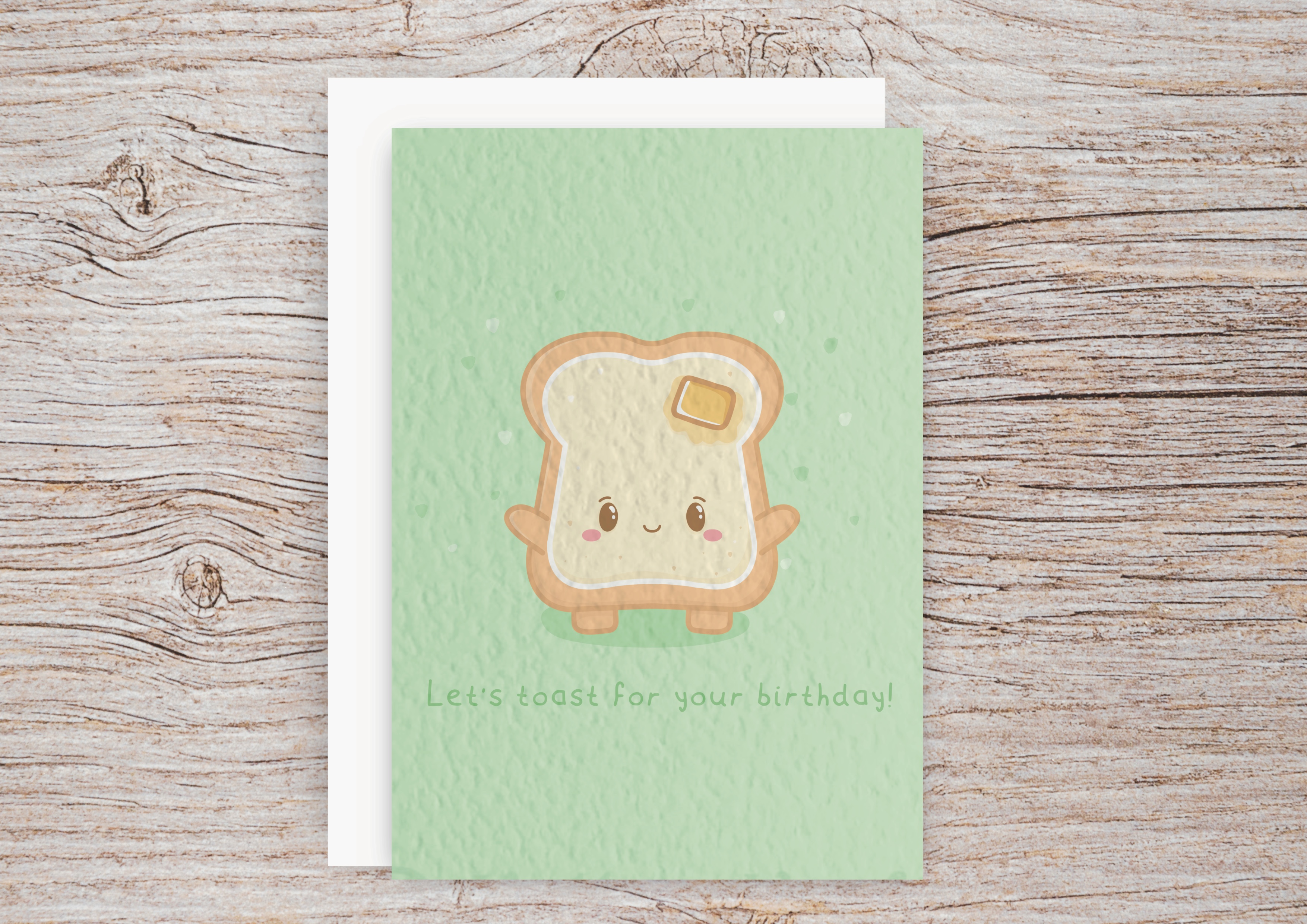 Let's Toast for your birthday, Birthday card