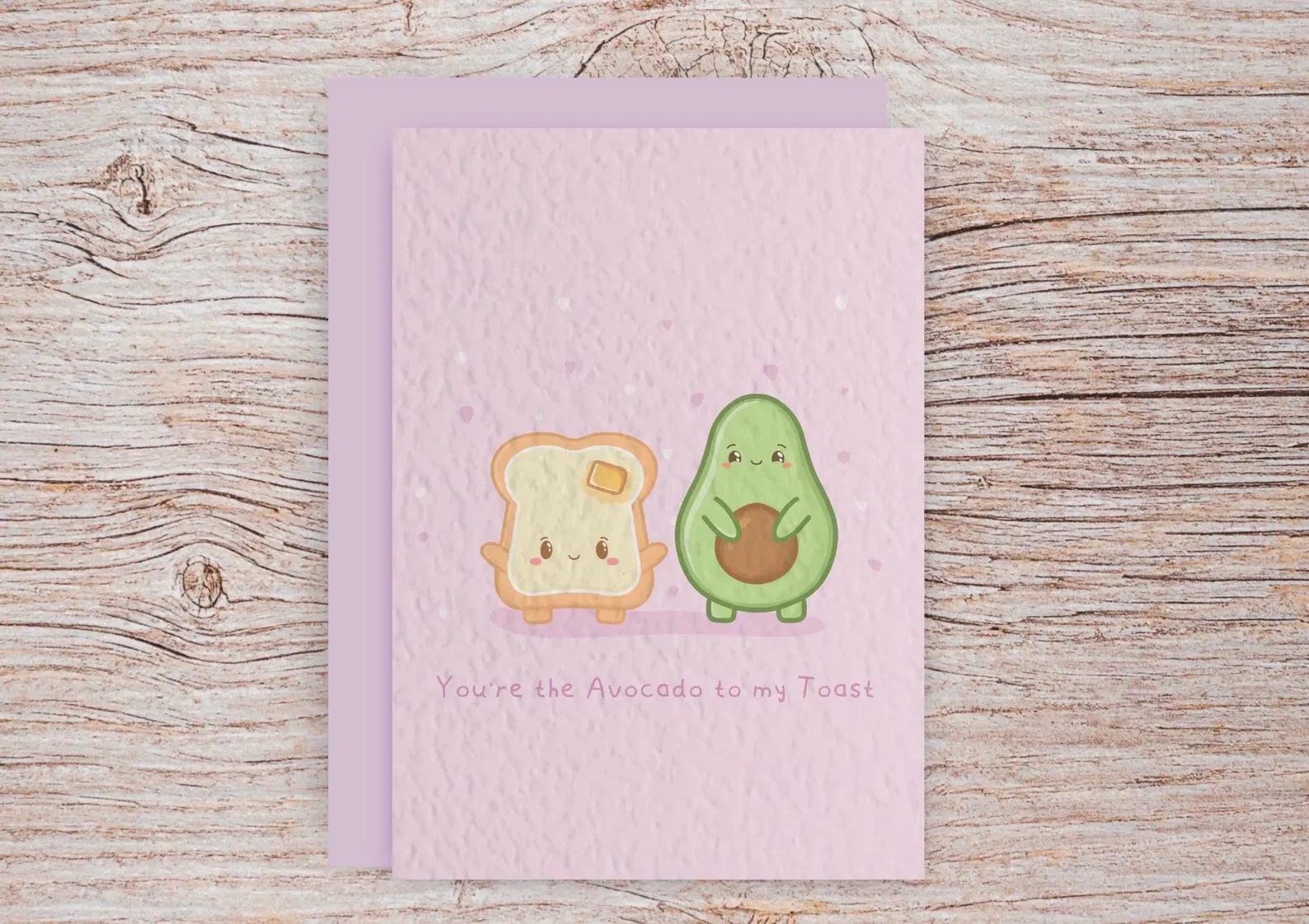 You're the Avocado to my toast, Greeting card, anniversary card, friendship card