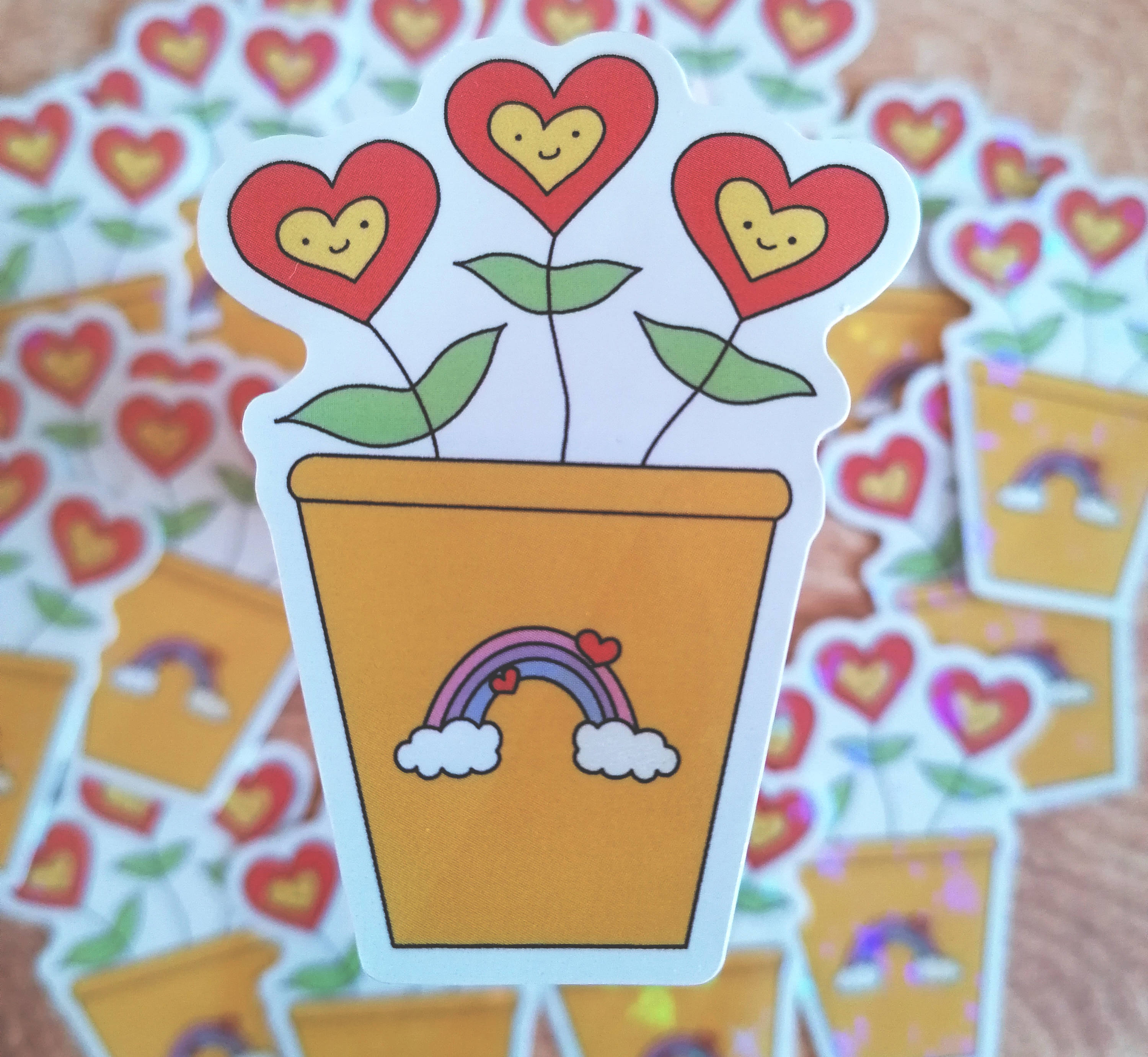 Girly Flower Sticker