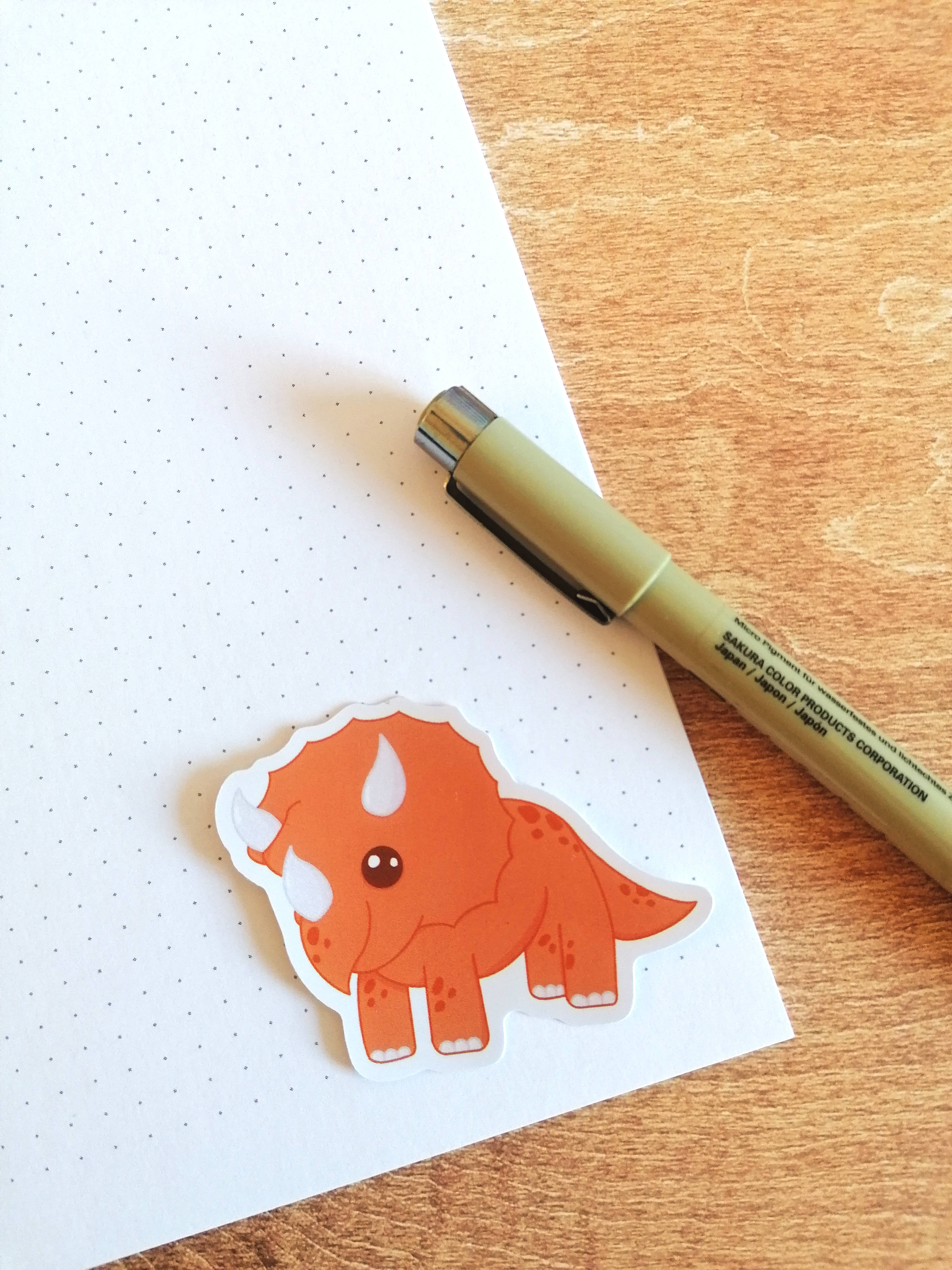 Triceratops Dinosaur Sticker
