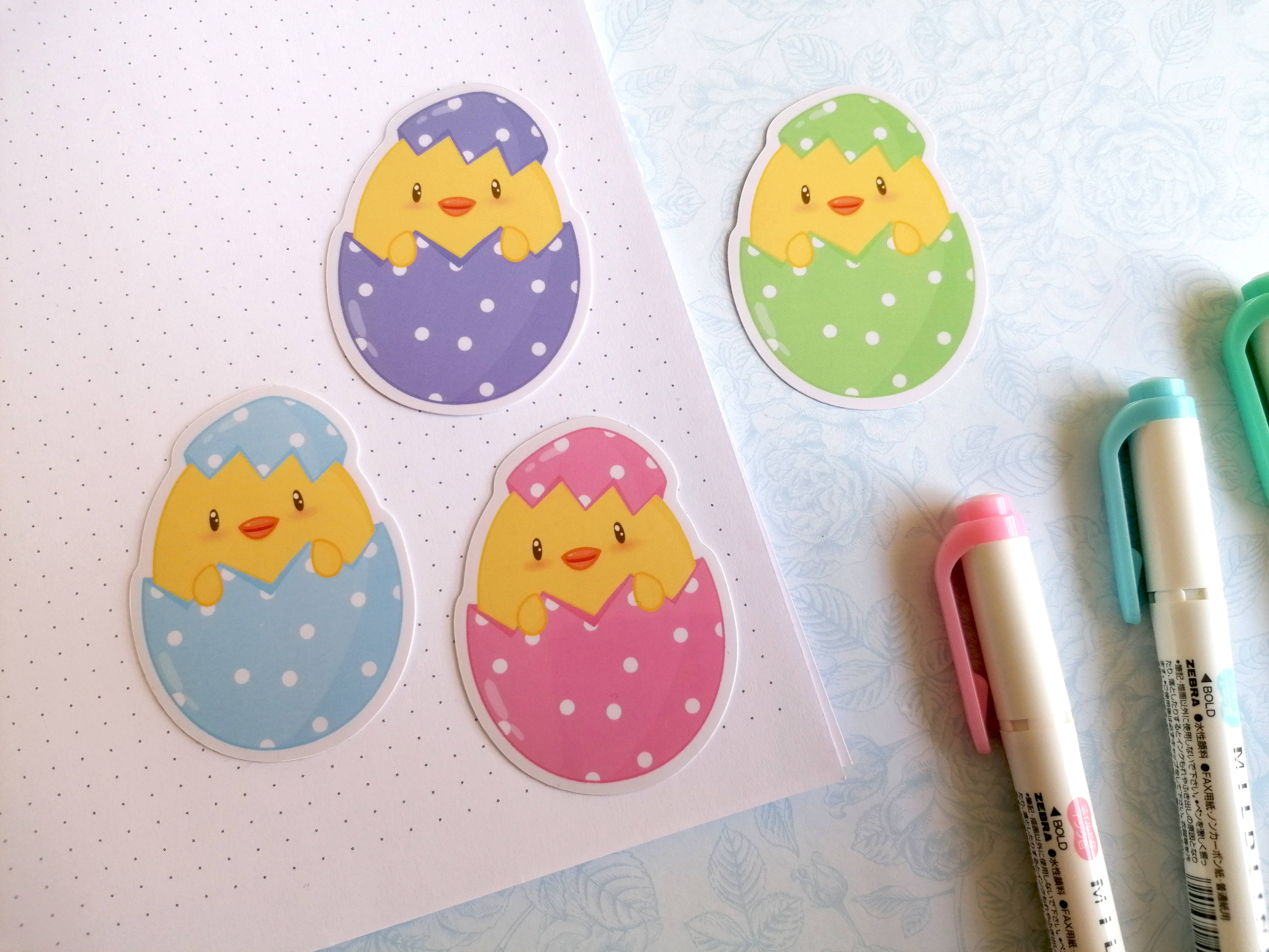 Easter Chicks stickers