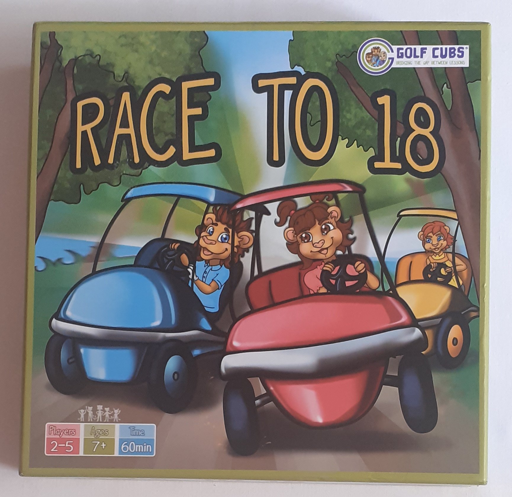 Golf Clubs Race to 18 Golf Board Game COMPLETE