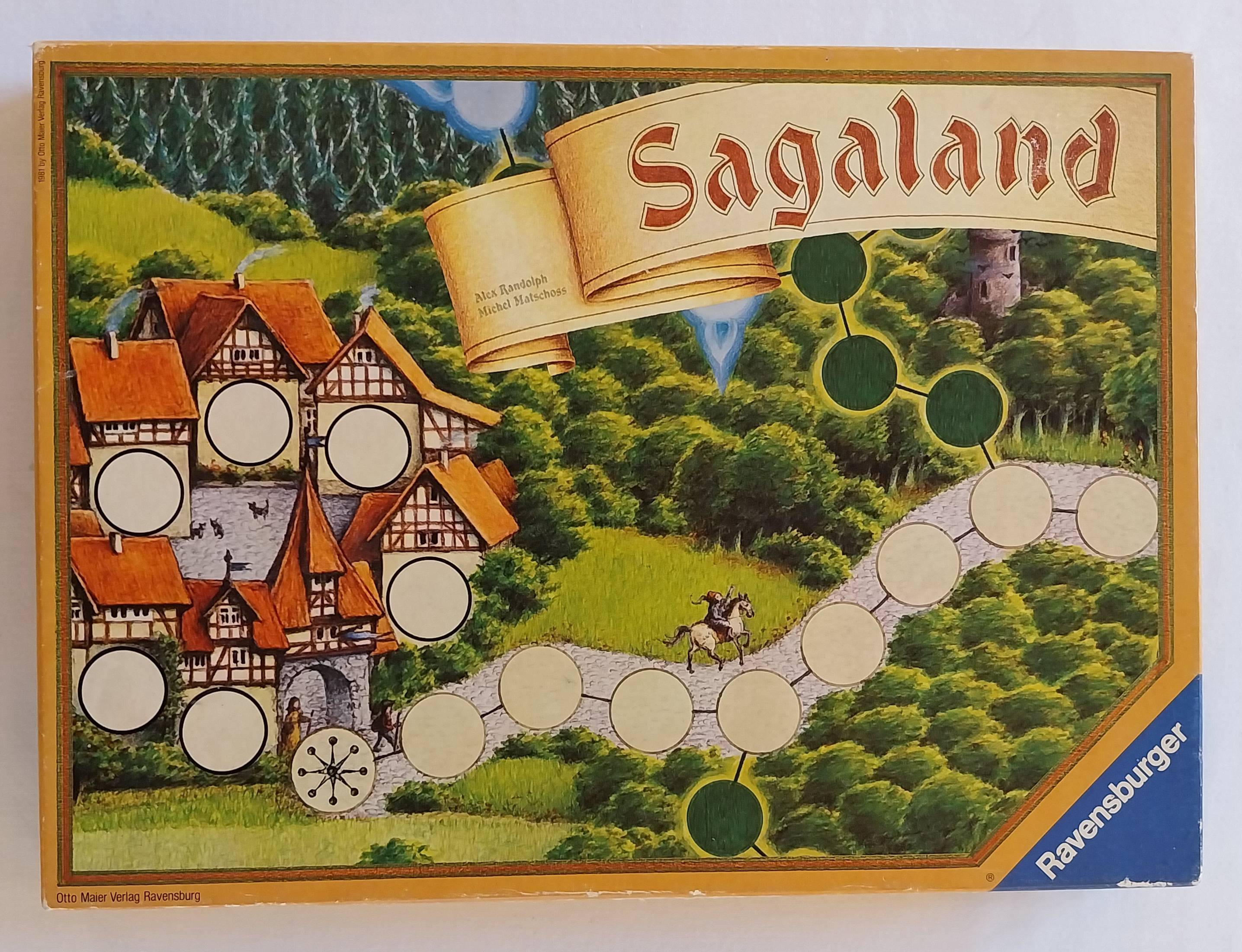 Ravensburger Sagaland Vintage (1981) Board Game COMPLETE