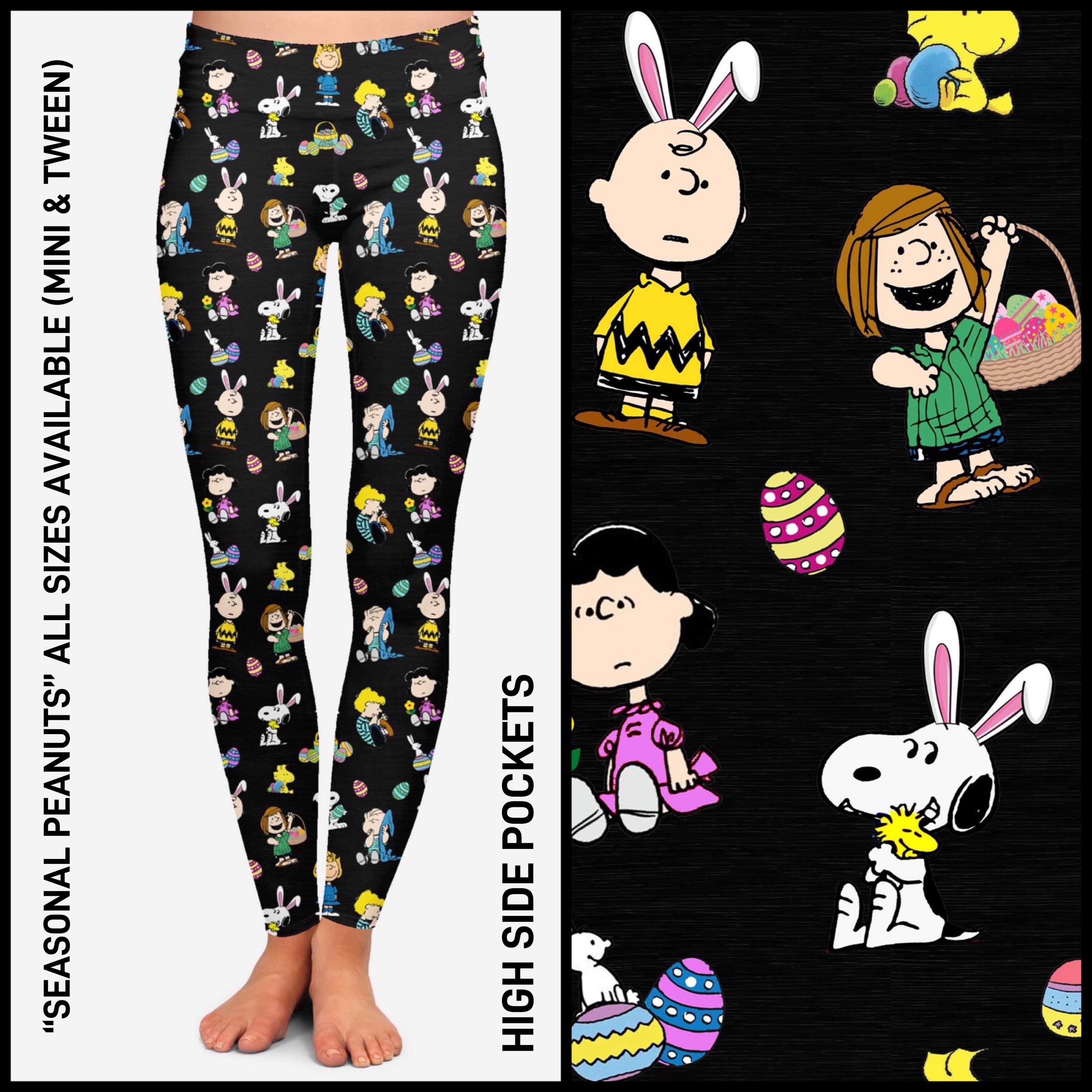 RTS Seasonal Peanuts Leggings with High Side Pockets
