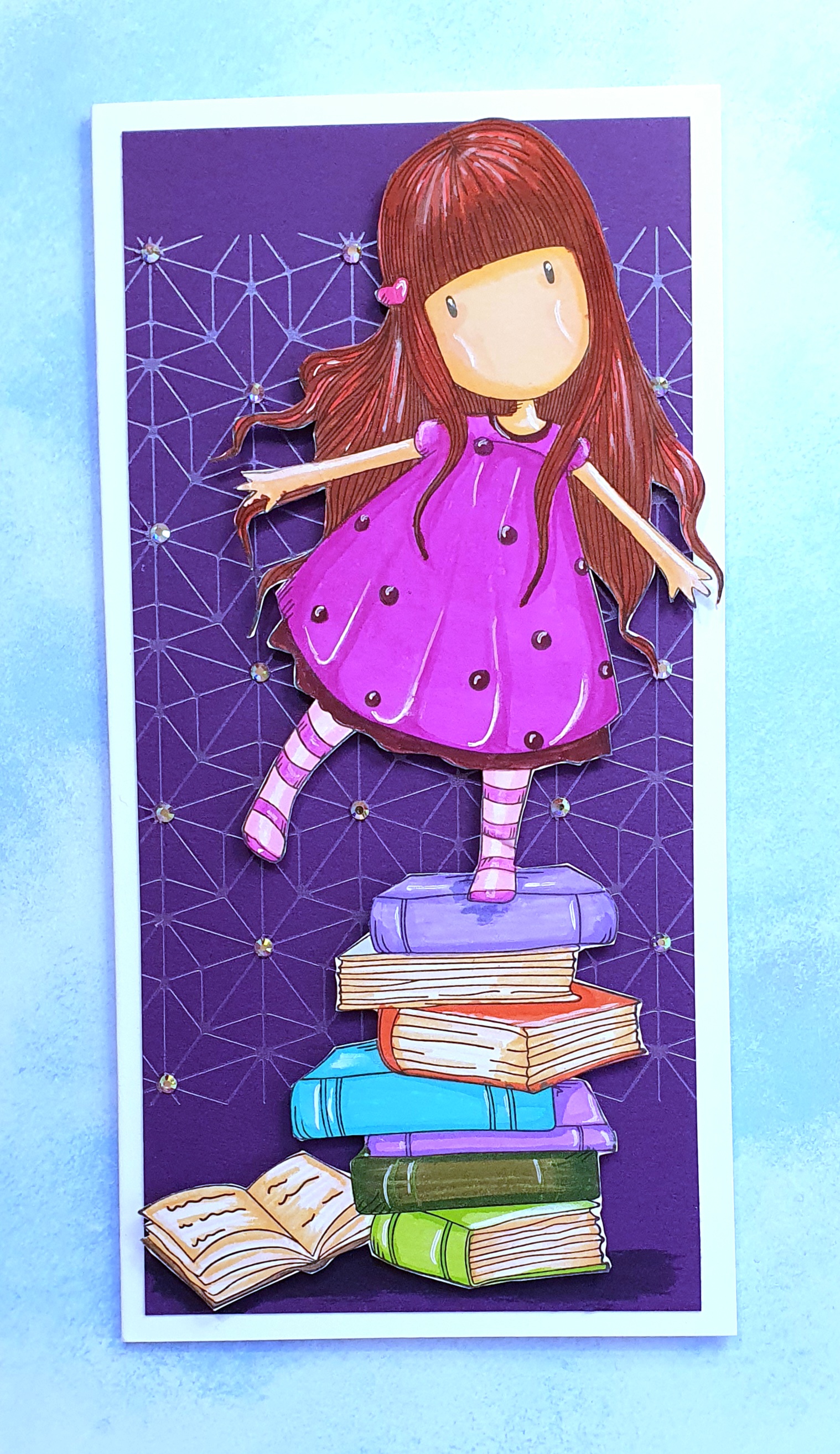 Bookish Daydreams – Handmade Greeting Card by AngieD
