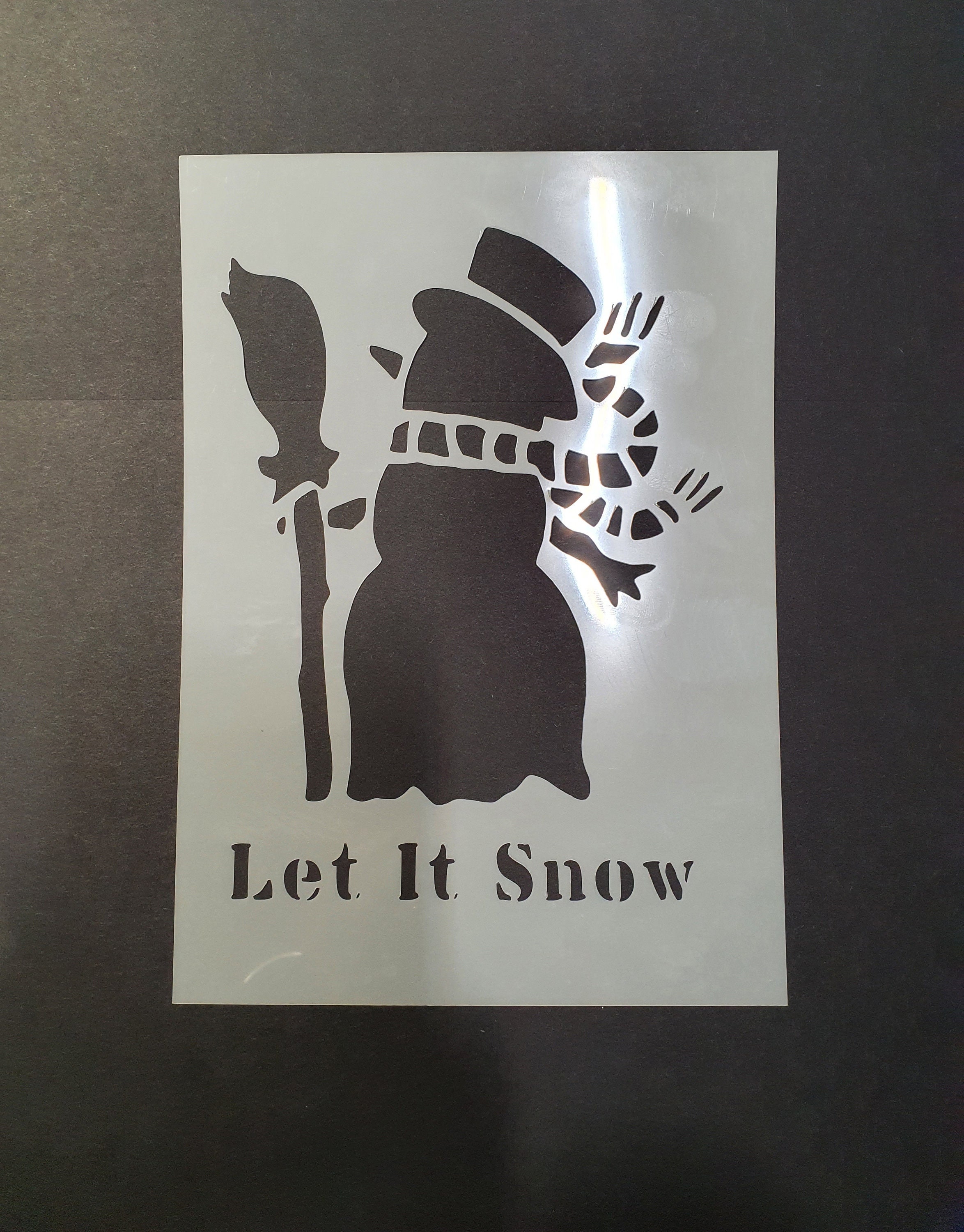 Snowman Stencil