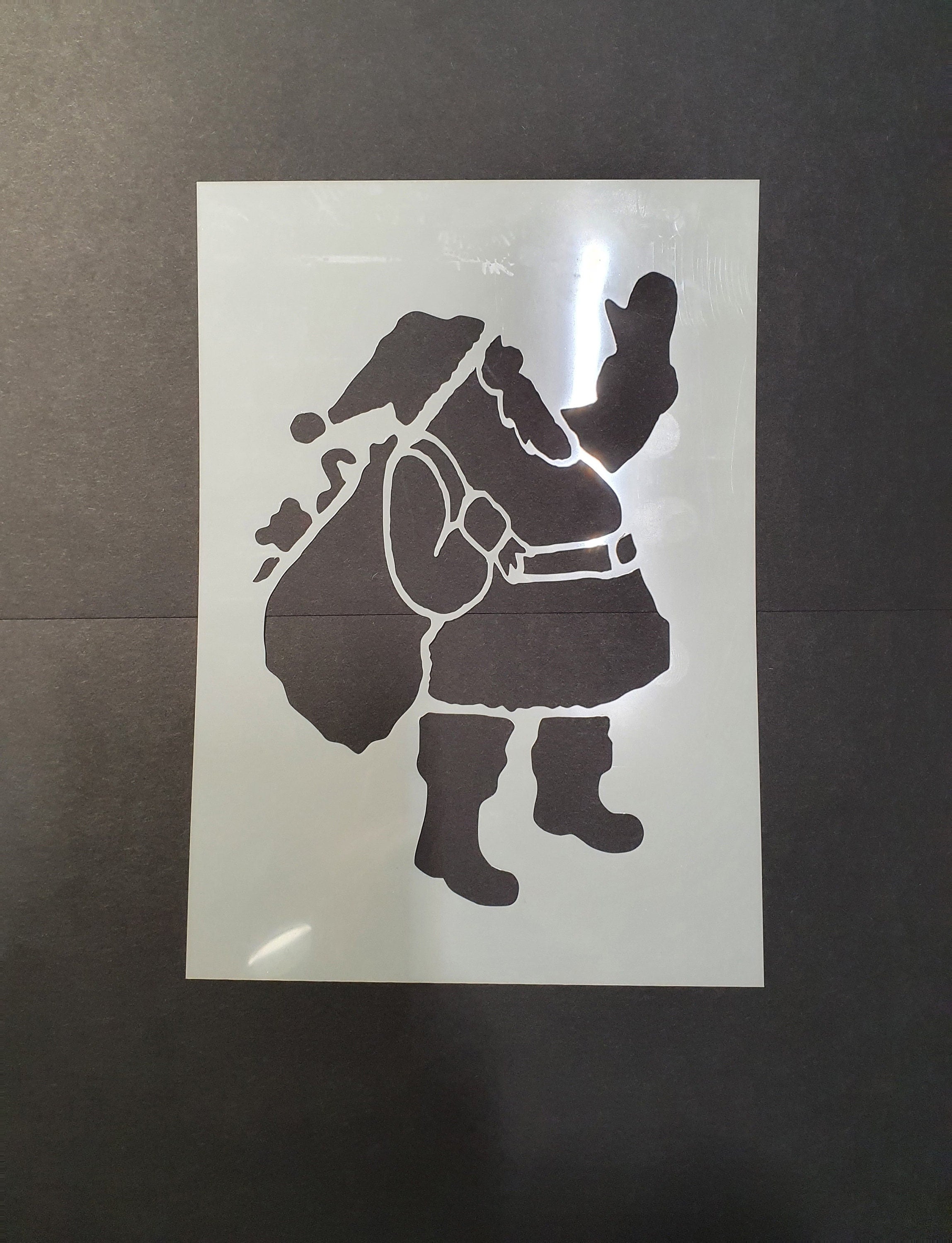 Jolly Santa Stencil