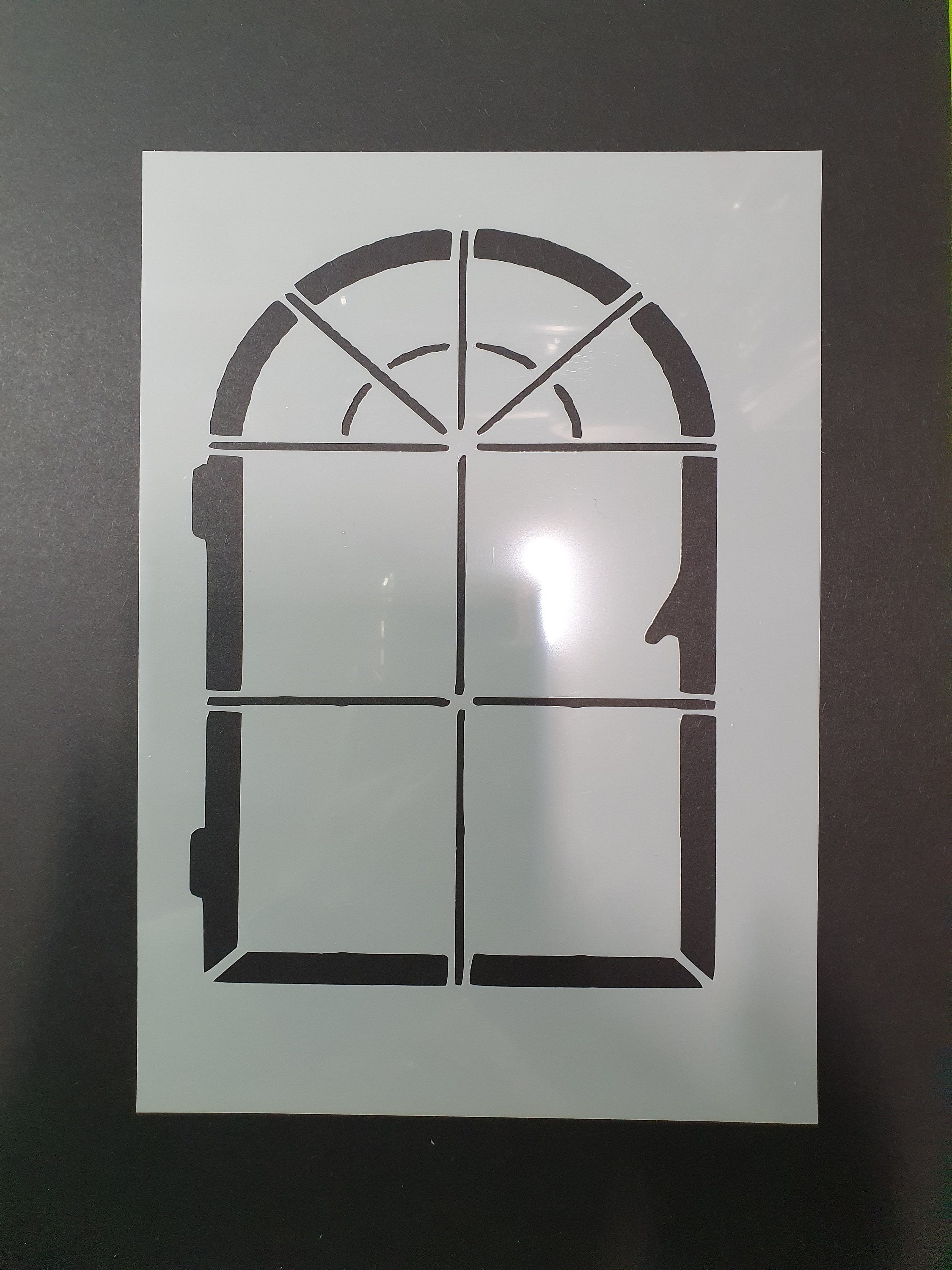 Arched Window Stencil