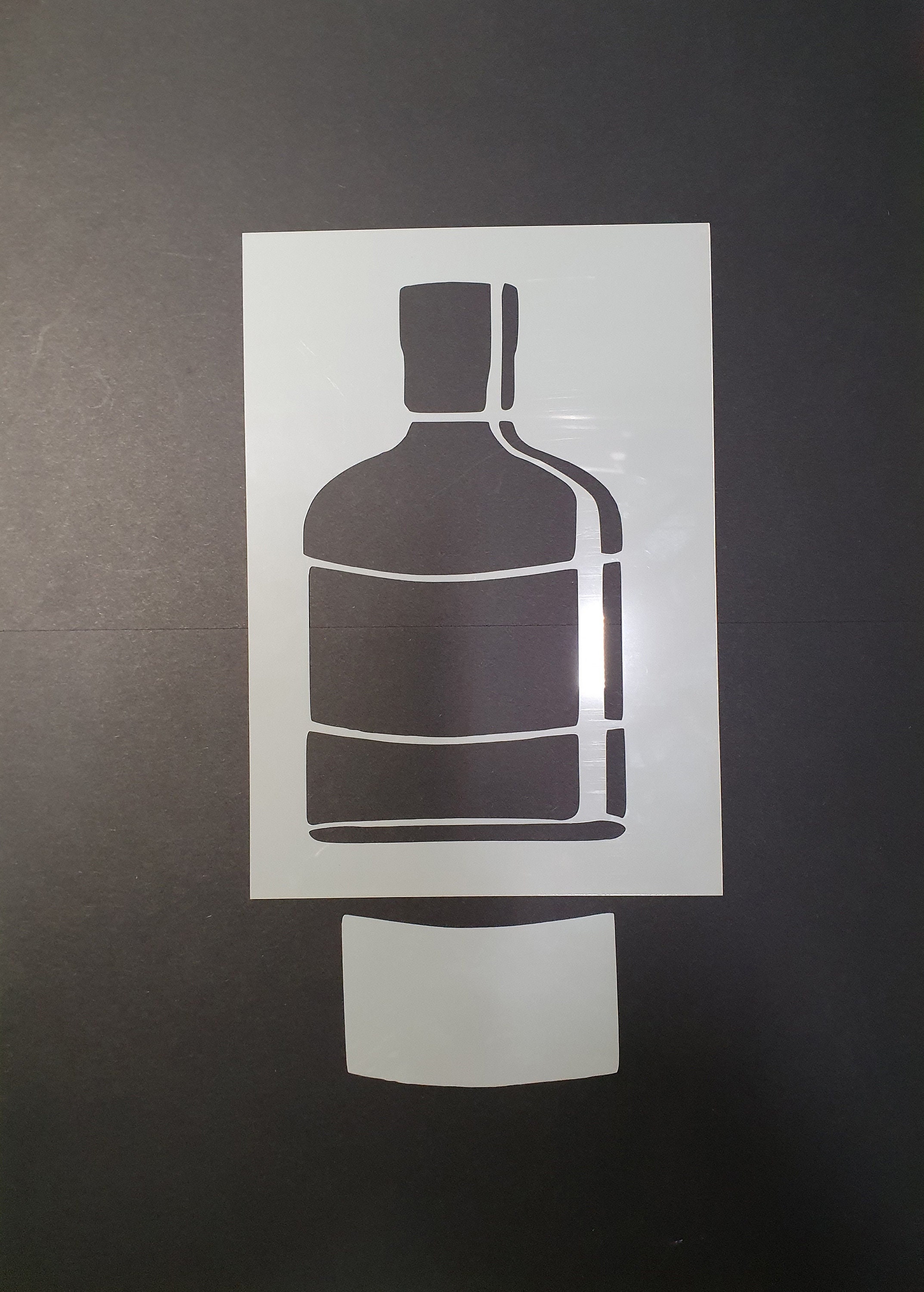 Gin Bottle Mask & Stencil Set