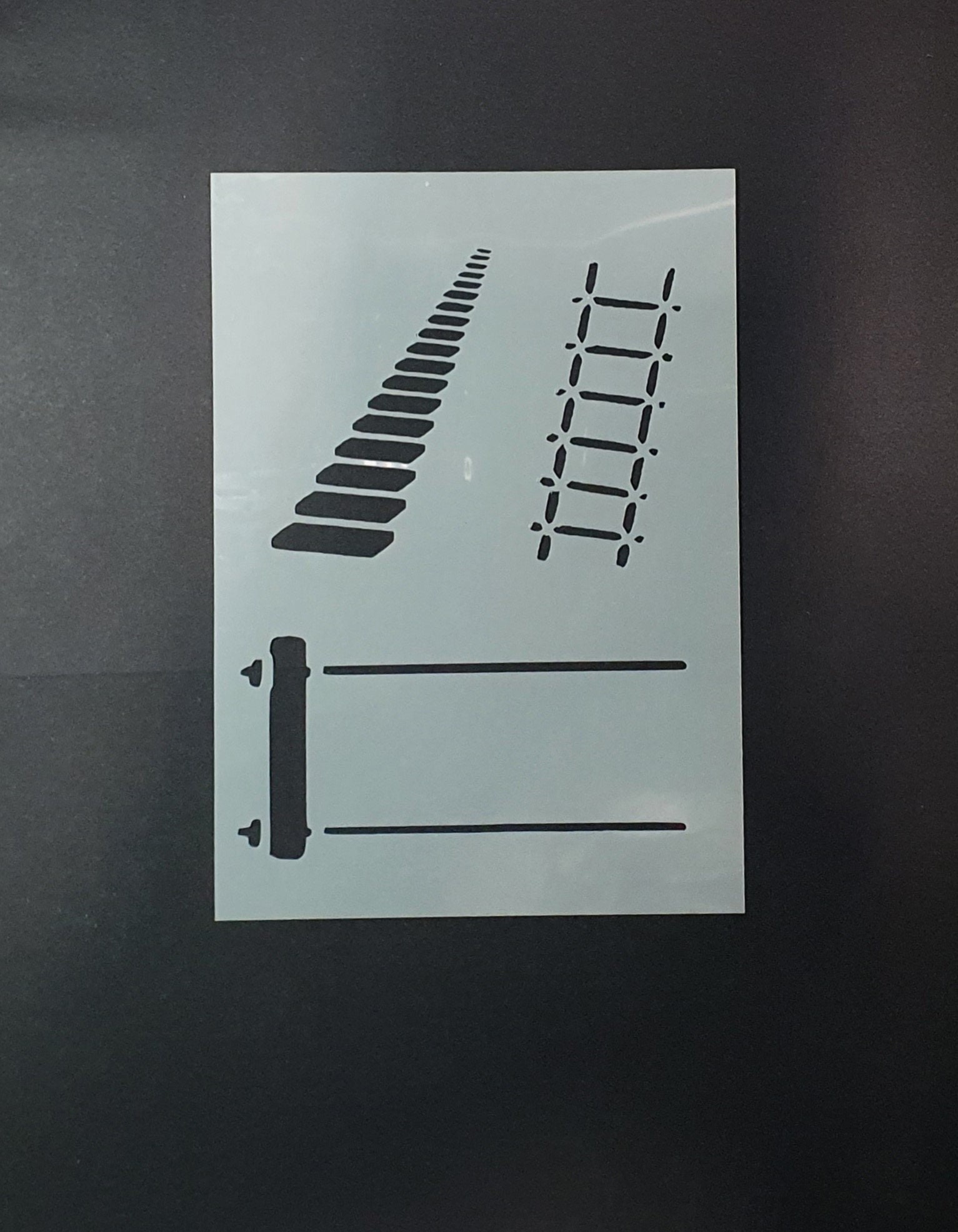 Steps, Ladder & Swing Stencil