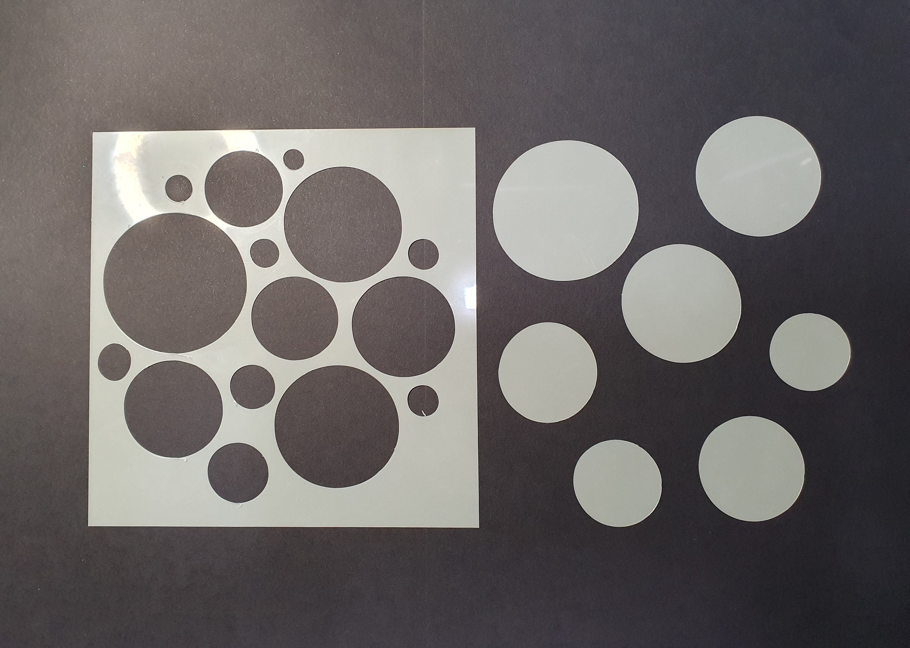 Bubble Collage Mask & Stencil Set