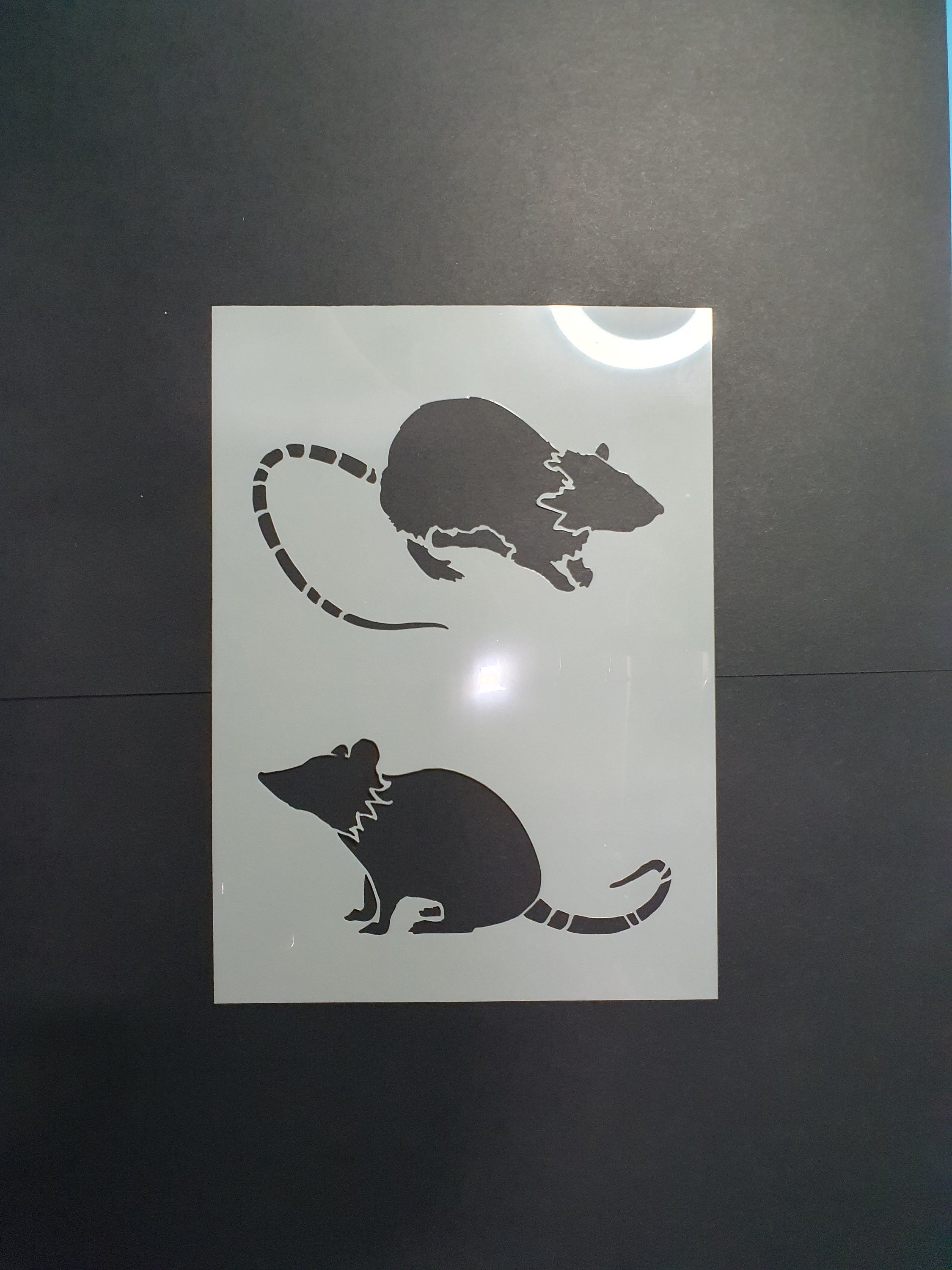 Sid & Nancy Rat Stencil