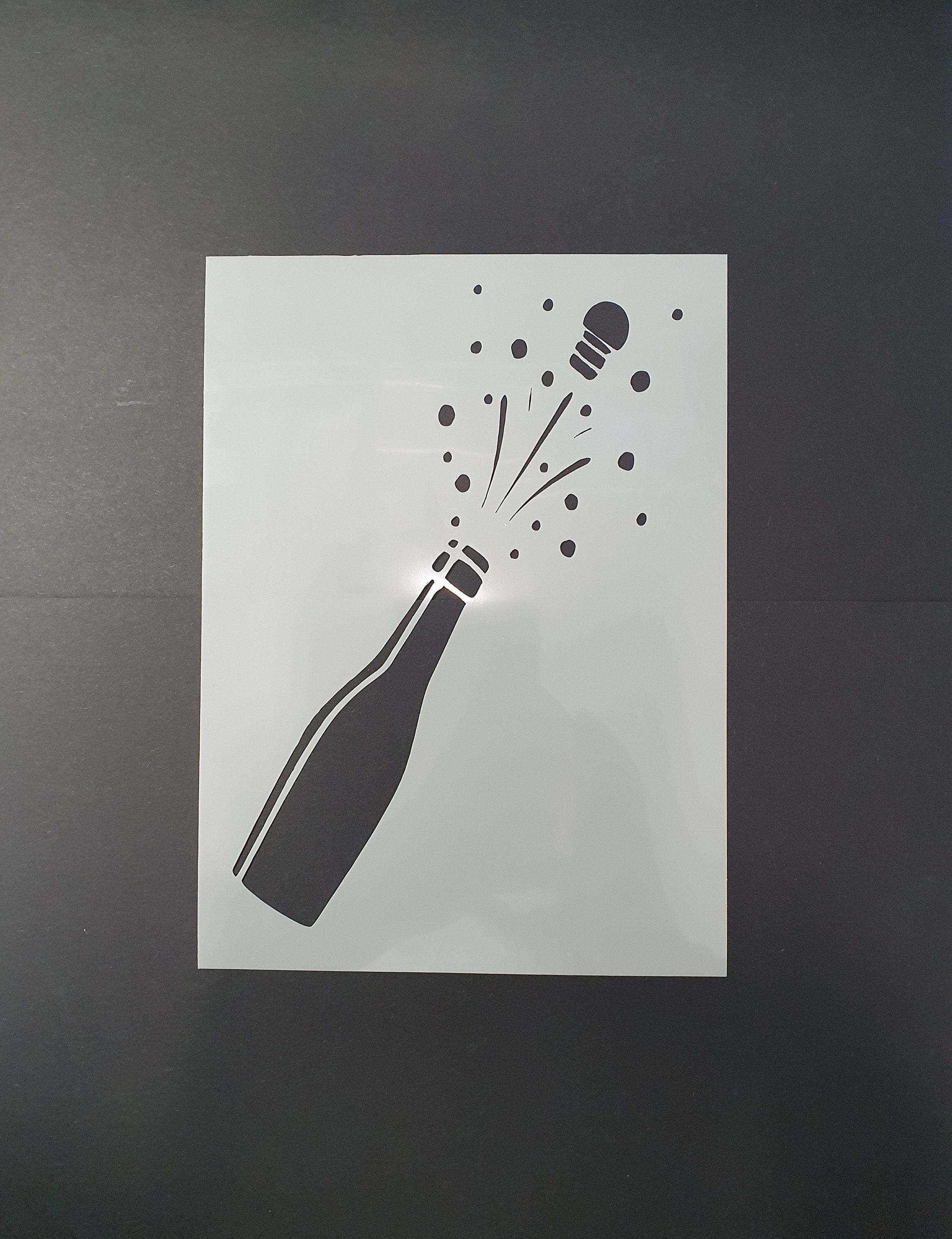 Champagne Fizz! Stencil